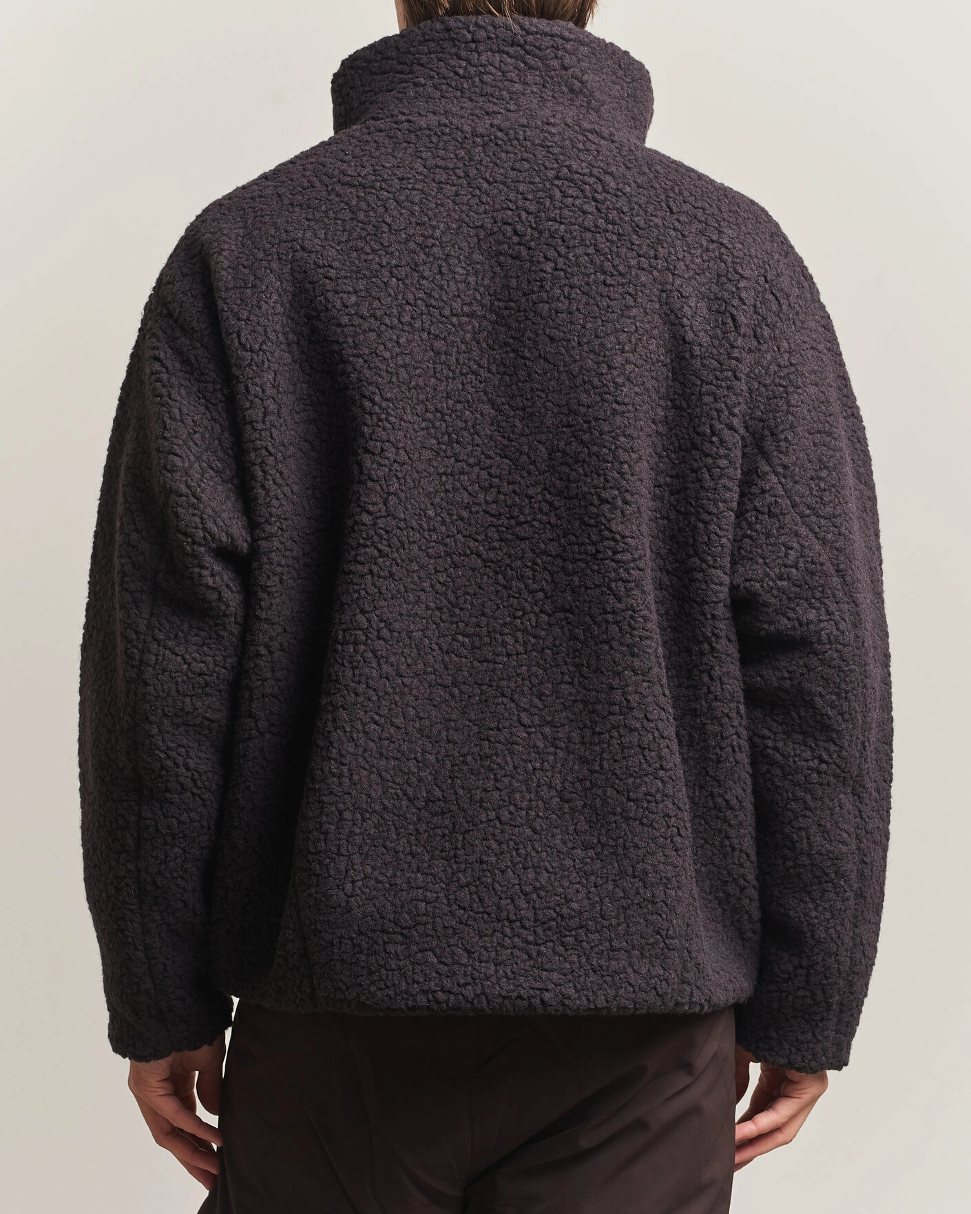 Herr | Tröjor | Goldwin | Deep Pile Fleece Jacket Espresso