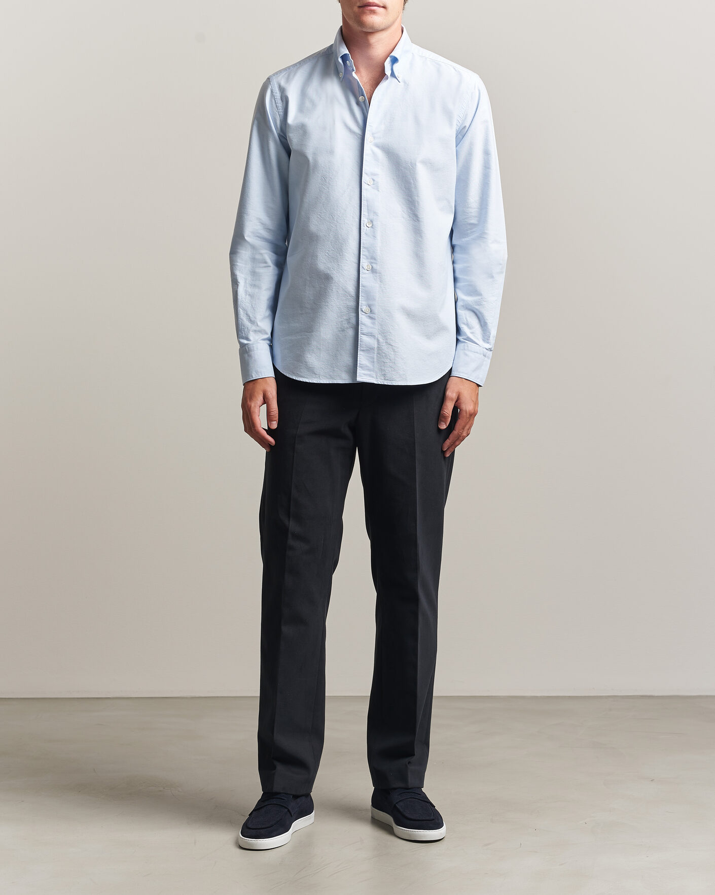Herr | Skjortor | Grigio | Oxford Button Down Shirt Light Blue