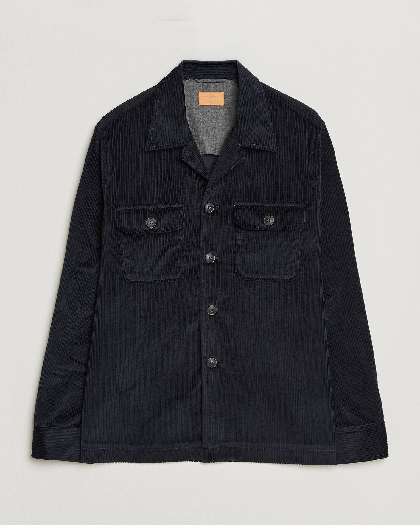 Herr | Skjortor | Grigio | Corduroy Overshirt Navy