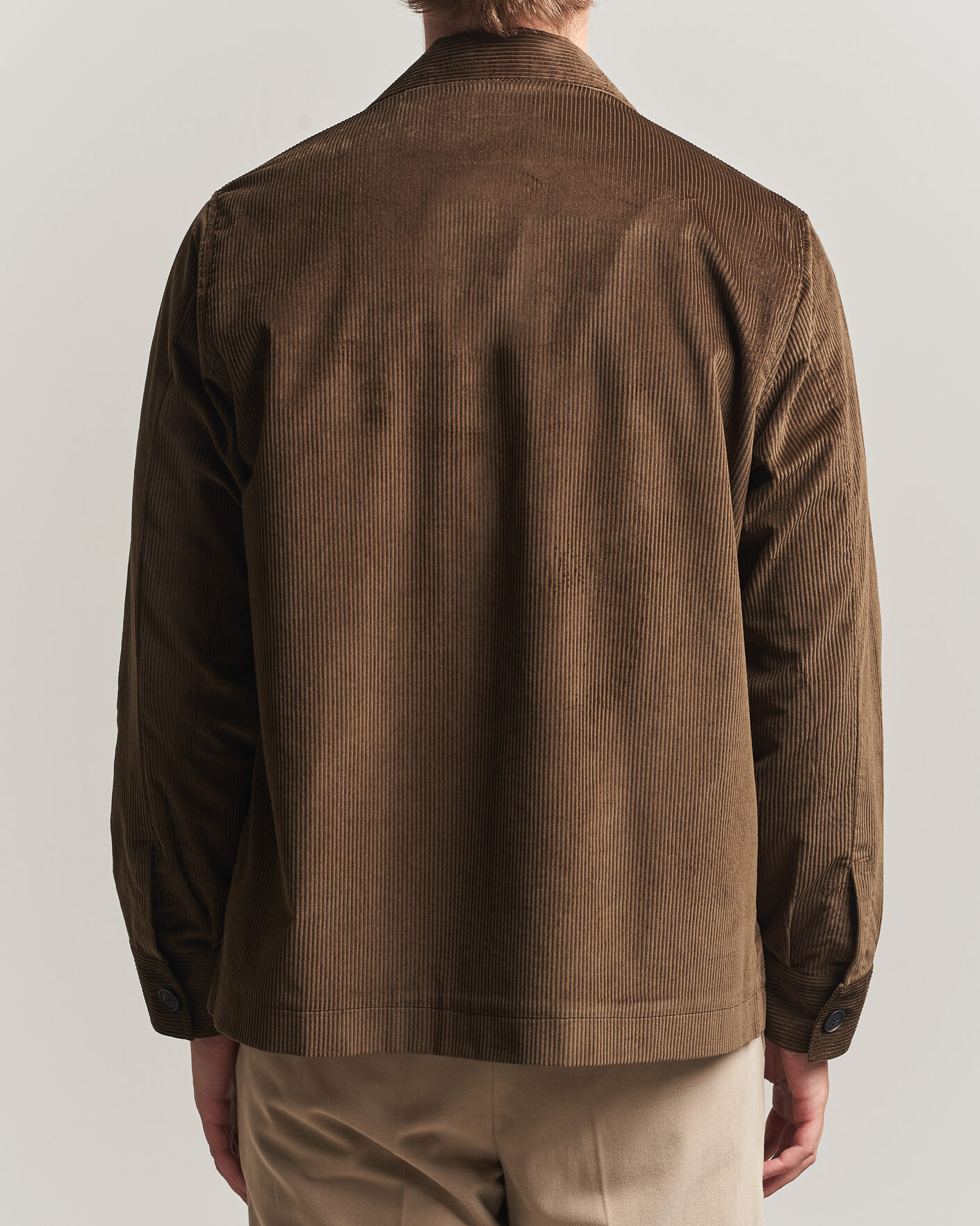 Herr | Skjortor | Grigio | Corduroy Overshirt Dark Brown