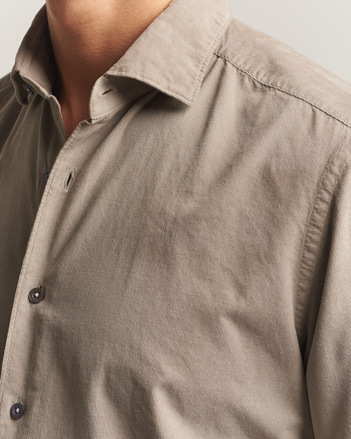 Herr | Skjortor | Grigio | Corduroy Shirt Beige