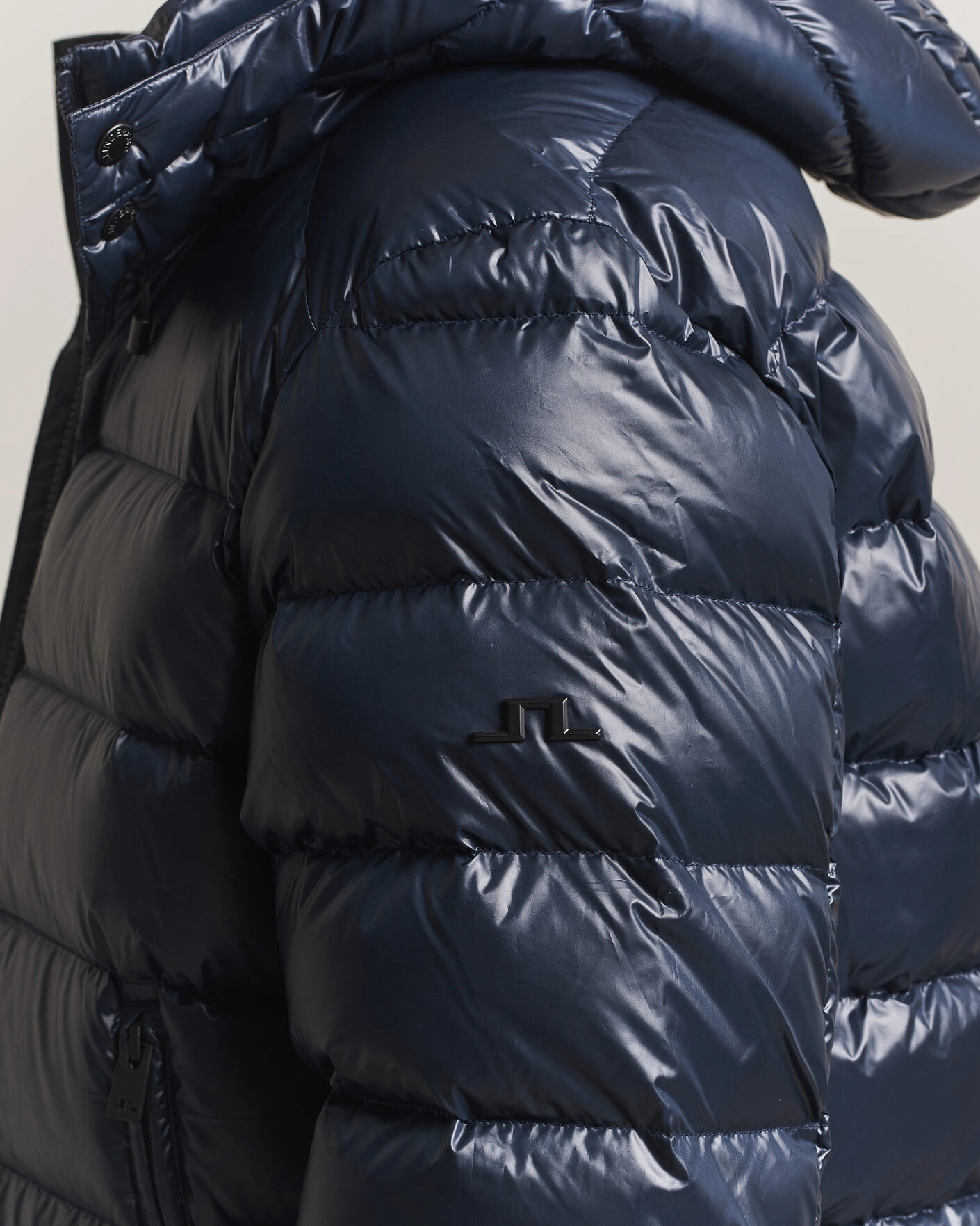 Herr | Jackor | J.Lindeberg | Creek Light Hooded Down Jacket JL Navy