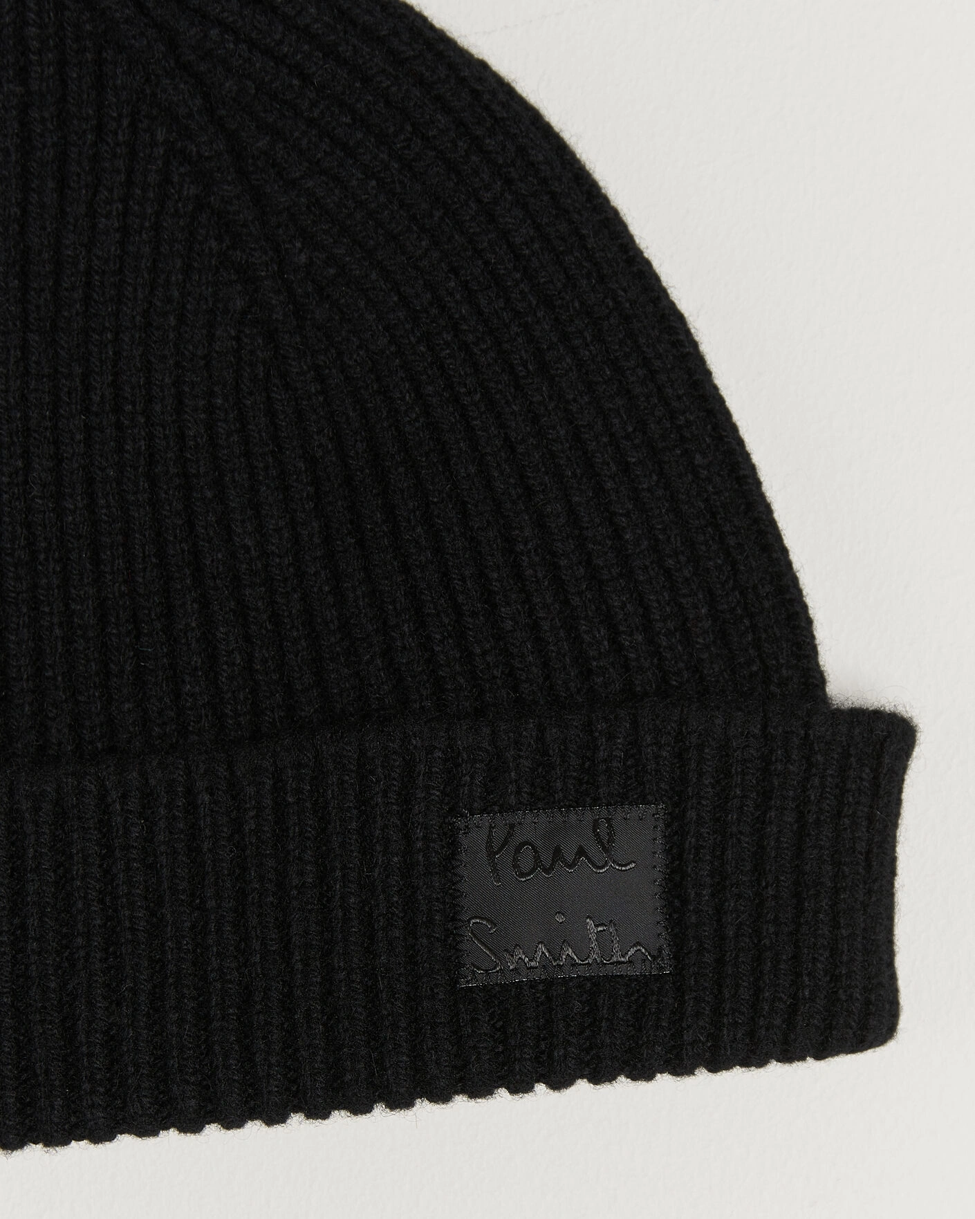 Herr | Mössor | Paul Smith | Cashmere Beanie Black