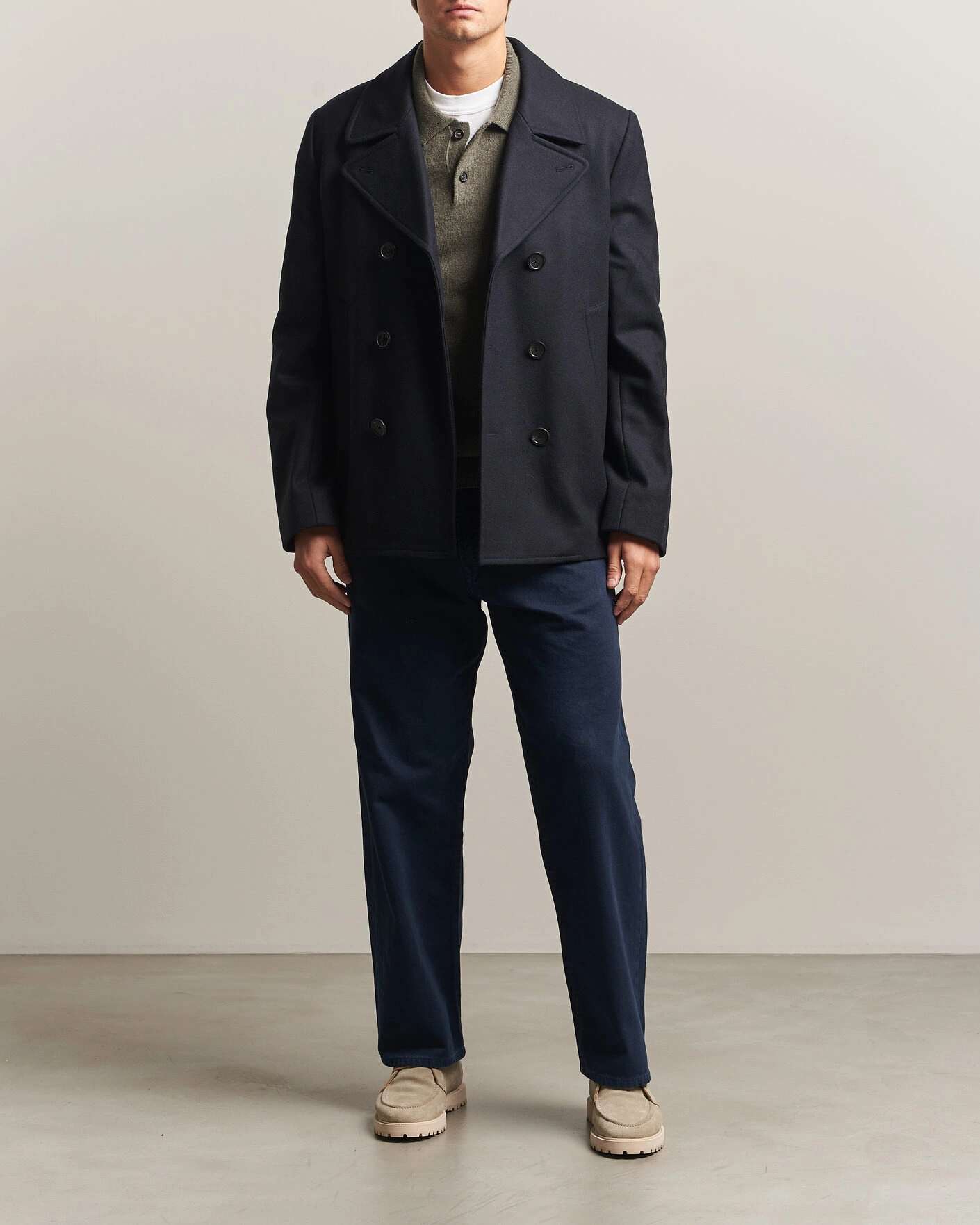 Herr | Jackor | PS Paul Smith | Wool Peacoat Navy