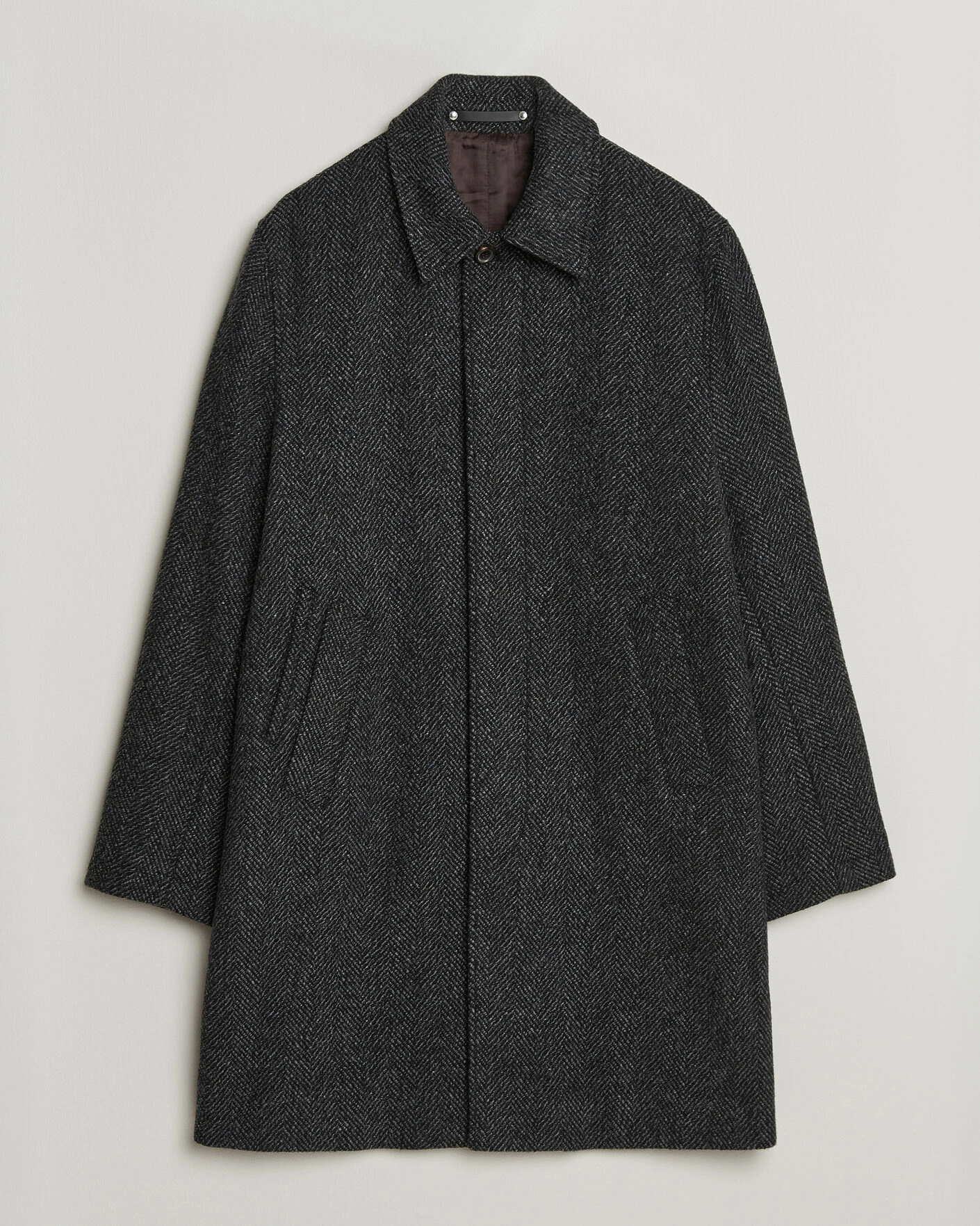 Herr | Jackor | PS Paul Smith | Wool Herringbone Coat Black