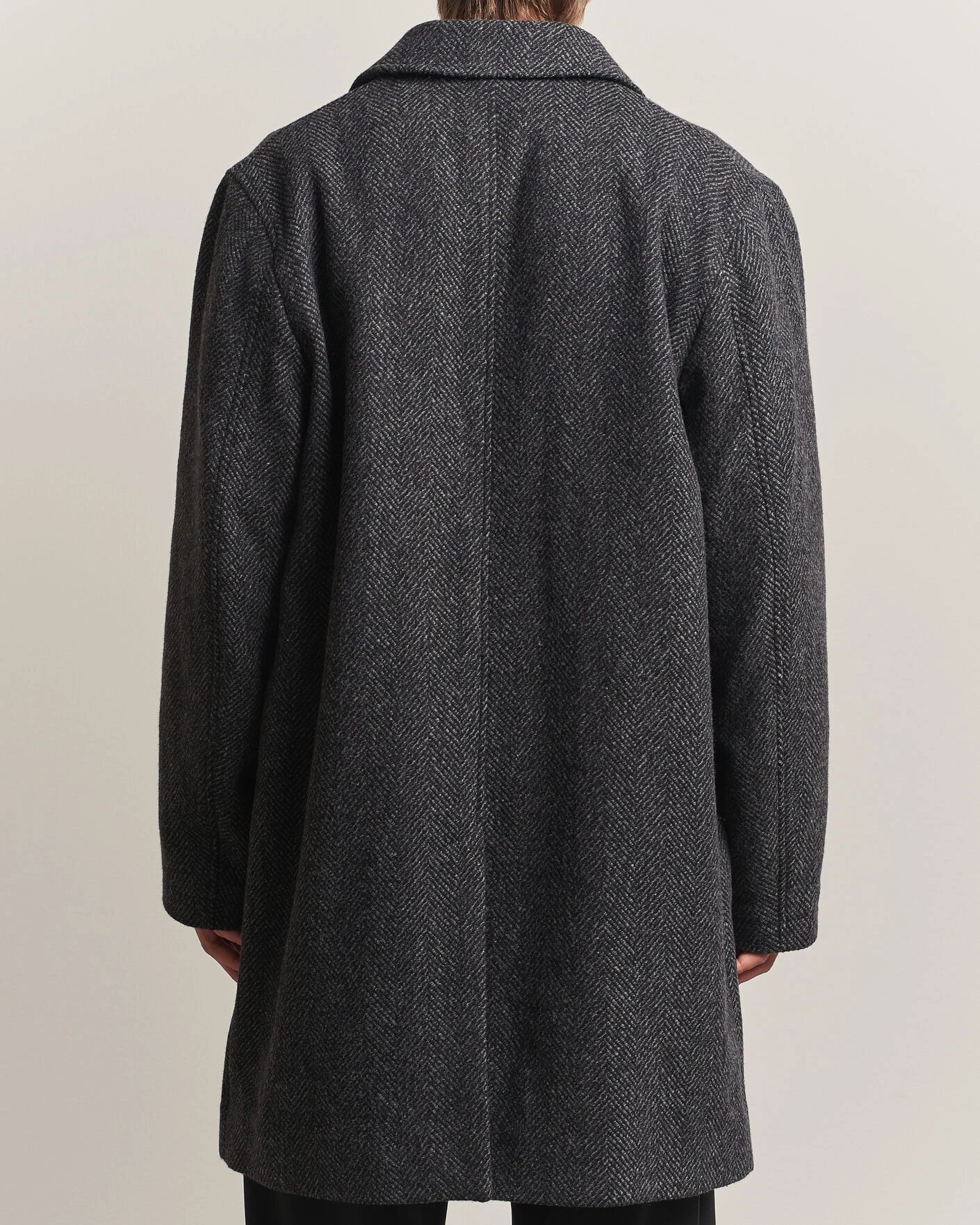 Herr | Jackor | PS Paul Smith | Wool Herringbone Coat Black