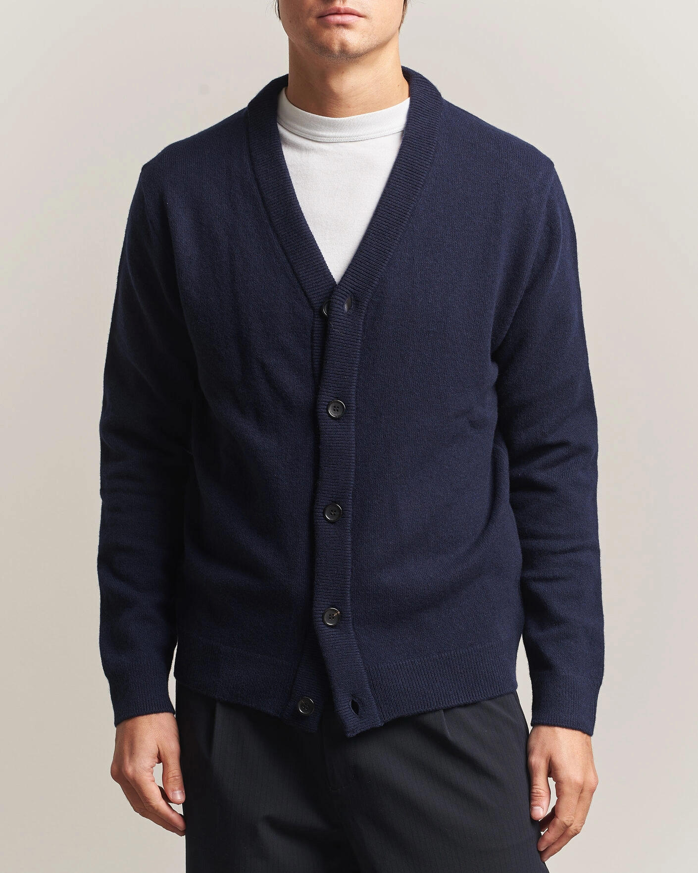 Herr | Tröjor | PS Paul Smith | Wool Knitted Cardigan Navy