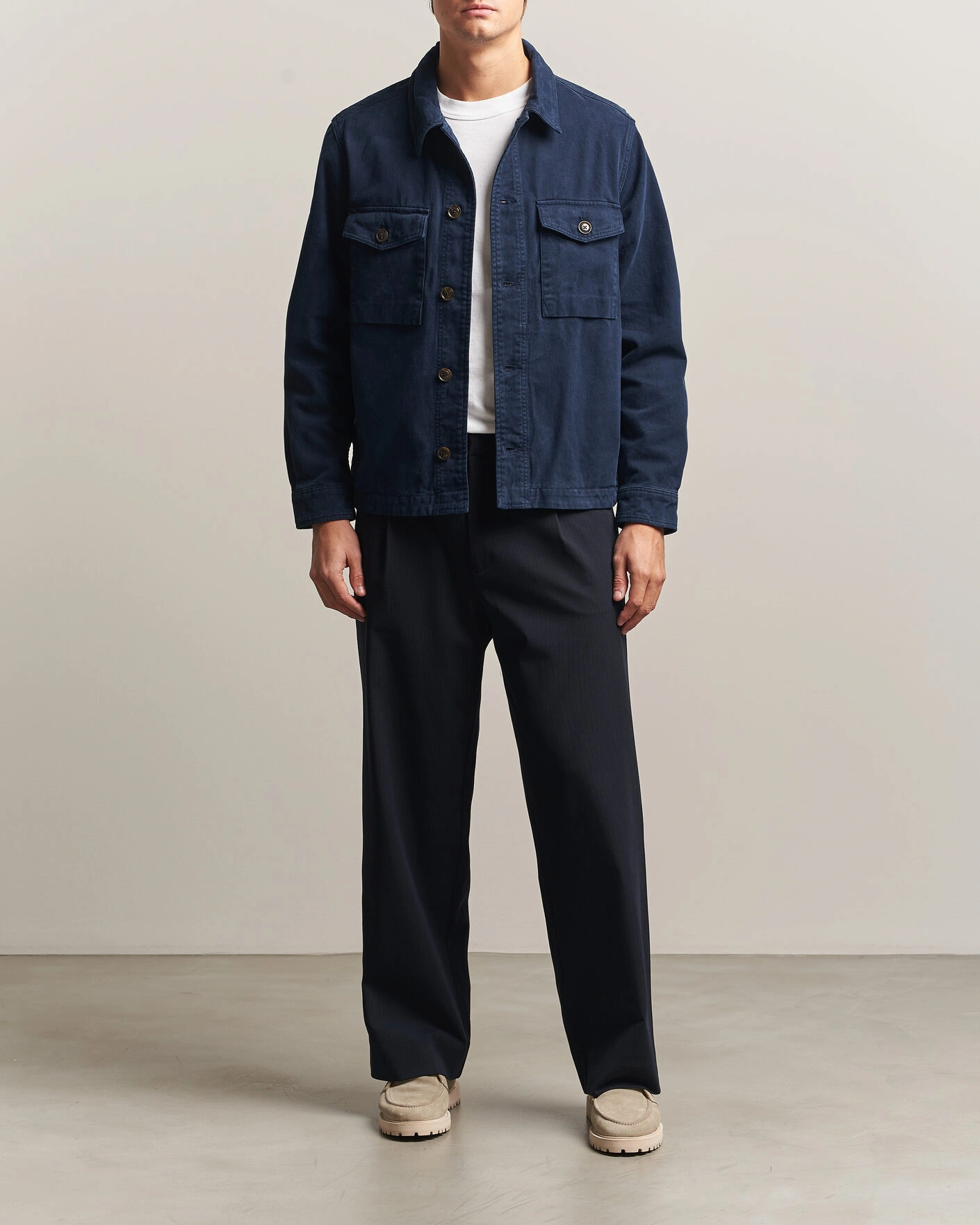 Herr | Skjortor | PS Paul Smith | Pocket Overshirt Navy