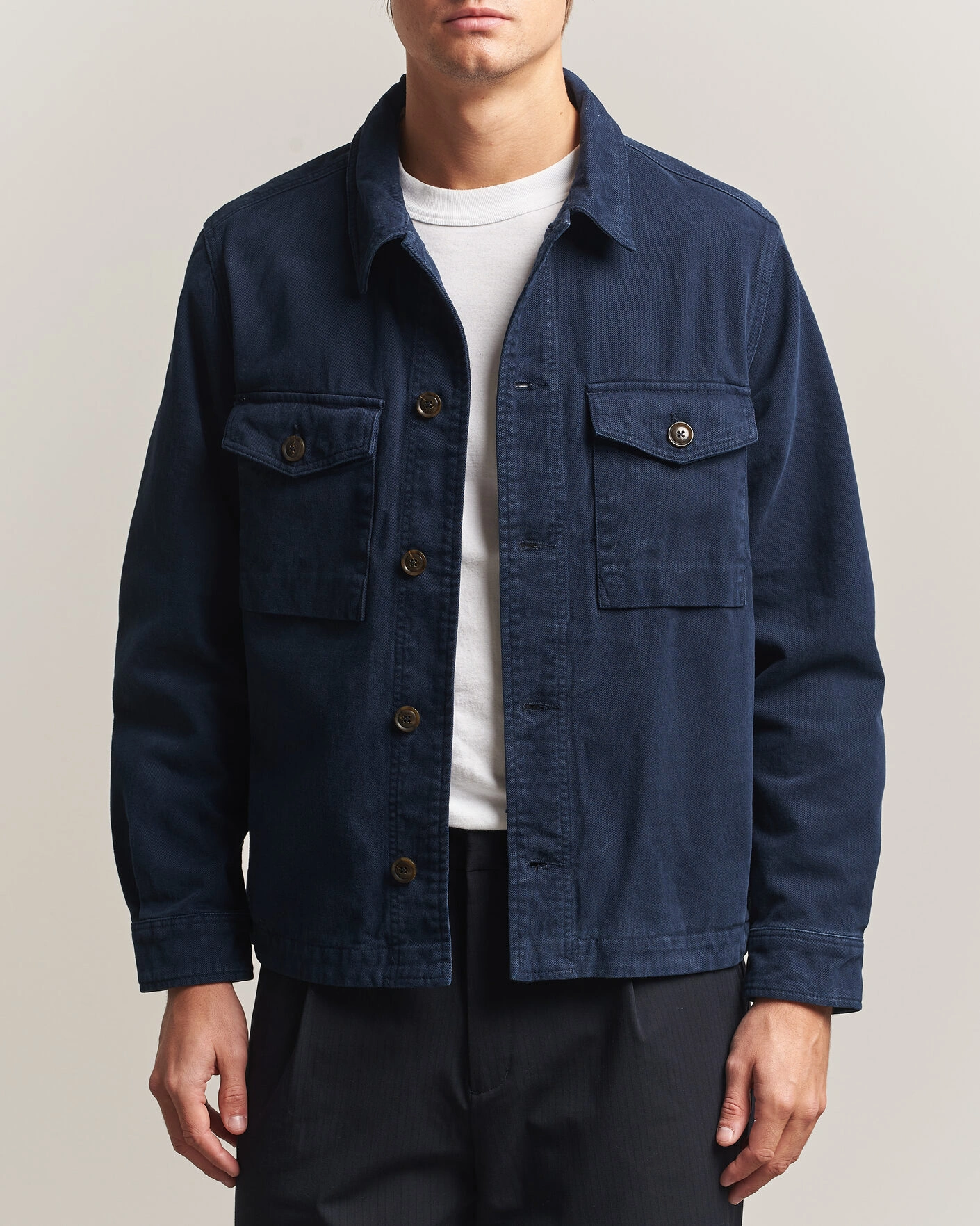 Herr | Skjortor | PS Paul Smith | Pocket Overshirt Navy