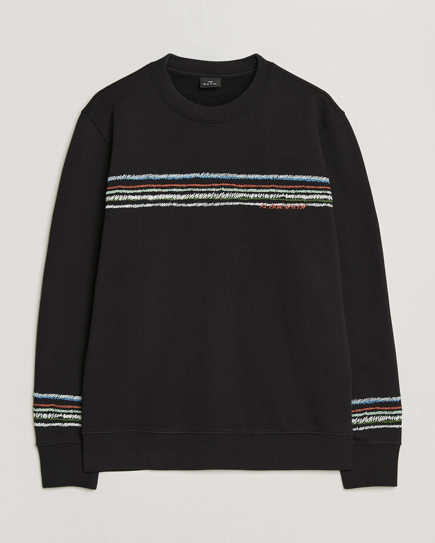 Herr | Tröjor | PS Paul Smith | Stripes Crew Neck Sweatshirt Black