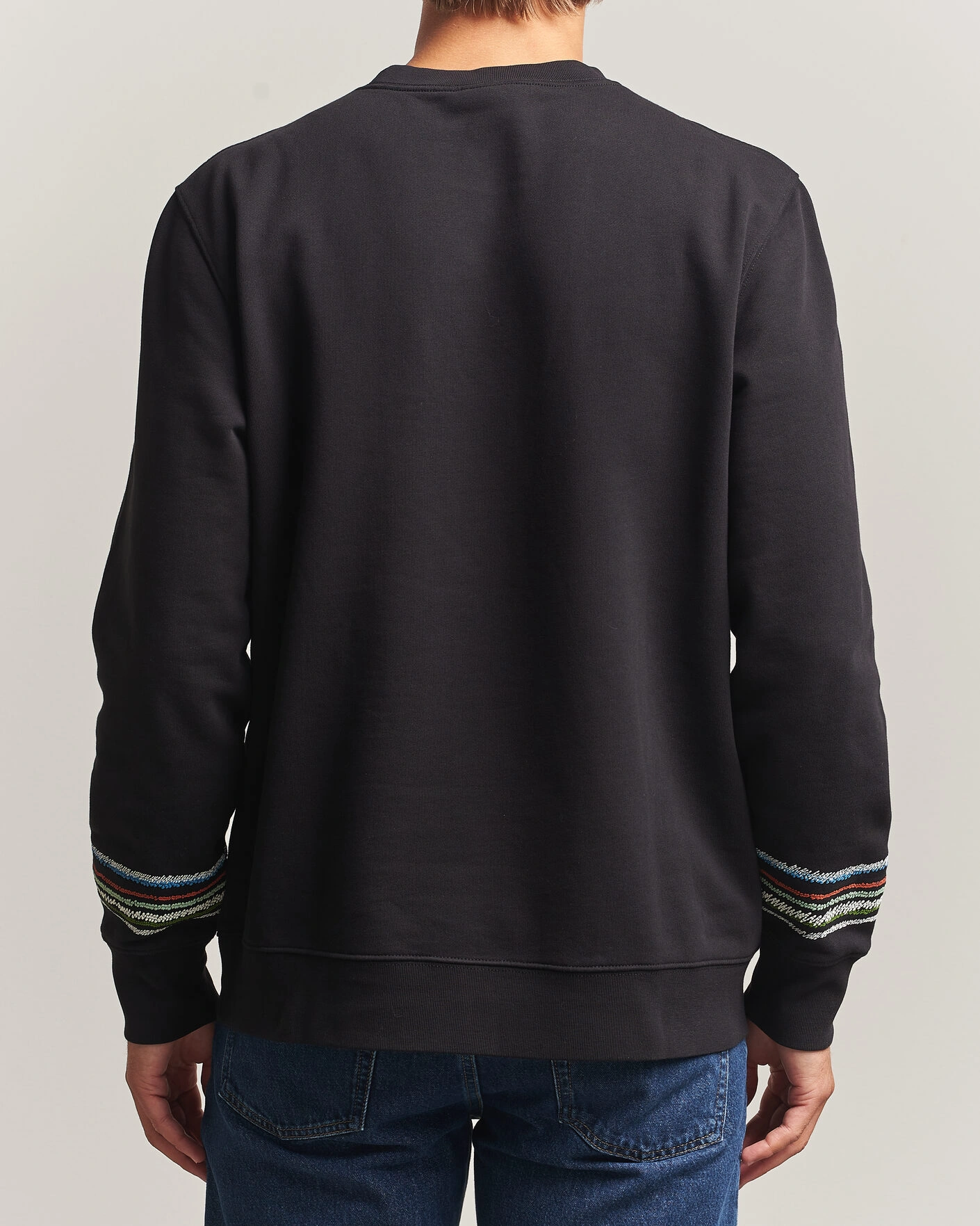 Herr | Tröjor | PS Paul Smith | Stripes Crew Neck Sweatshirt Black