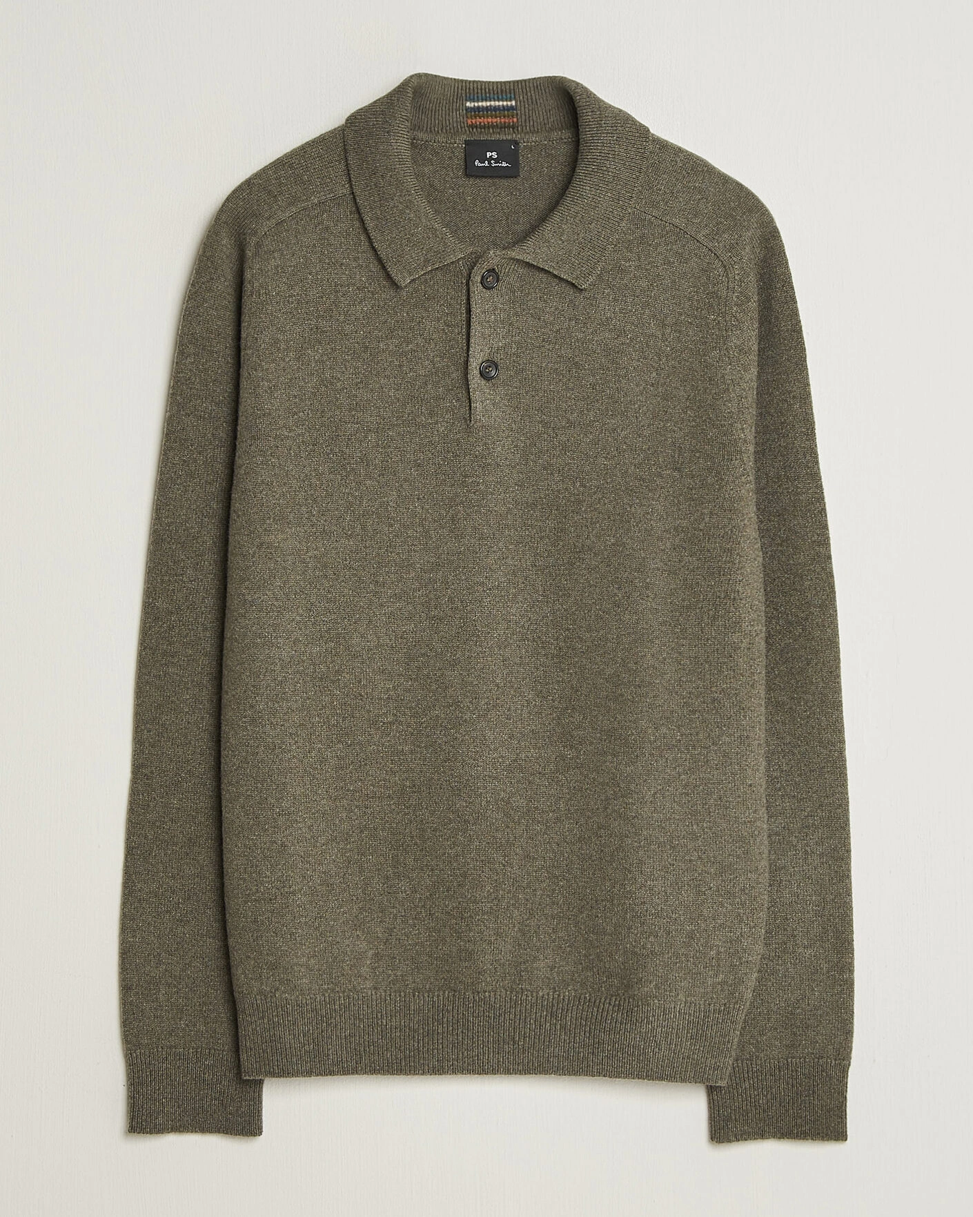 Herr | Tröjor | PS Paul Smith | Wool Knitted Polo Green
