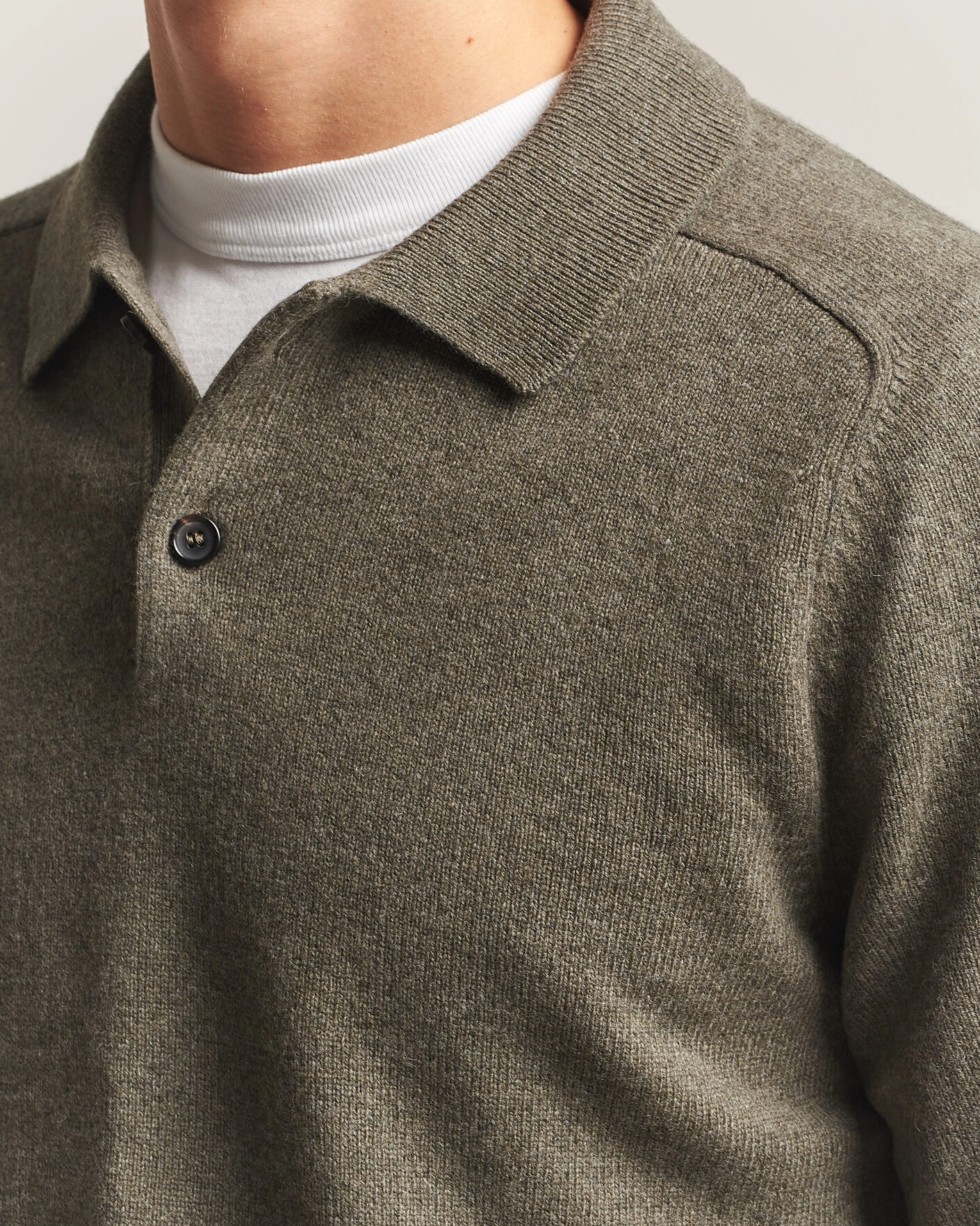 Herr | Tröjor | PS Paul Smith | Wool Knitted Polo Green