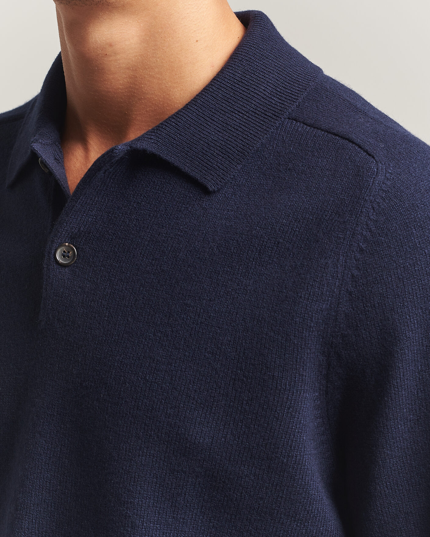 Herr | Tröjor | PS Paul Smith | Wool Knitted Polo Navy