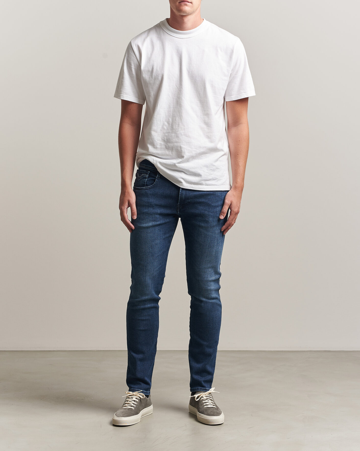 Herr | Jeans | Replay | Anbass Powerstretch Jeans Dark Blue