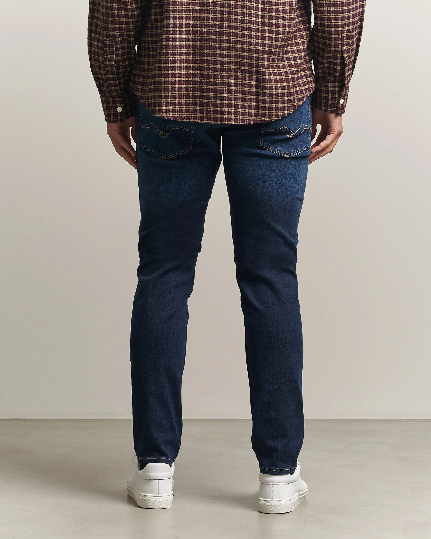 Herr | Jeans | Replay | Anbass Powerstretch Jeans Dark Blue