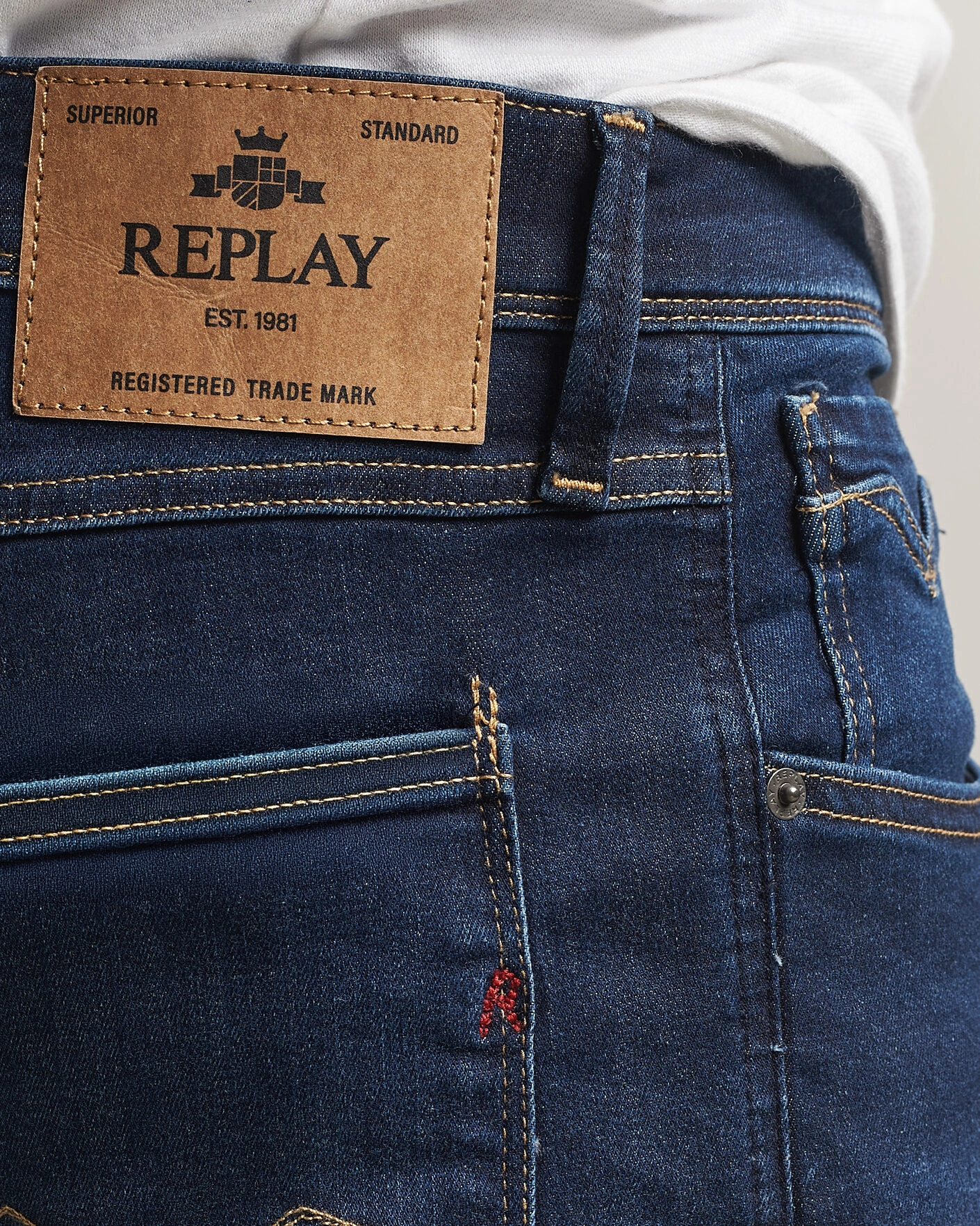 Herr | Jeans | Replay | Anbass Powerstretch Jeans Dark Blue