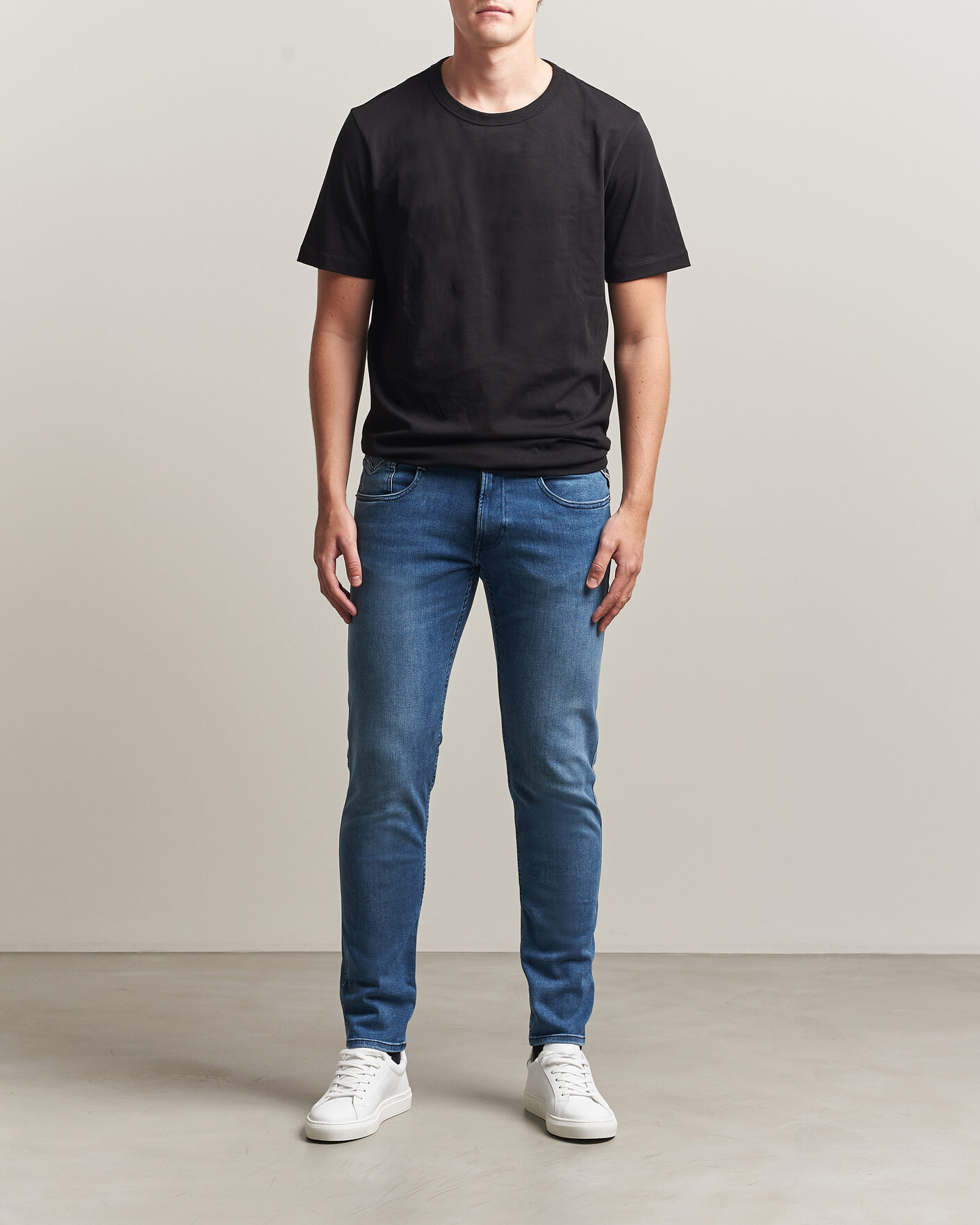 Herr | Jeans | Replay | Anbass Powerstretch Jeans Medium Blue