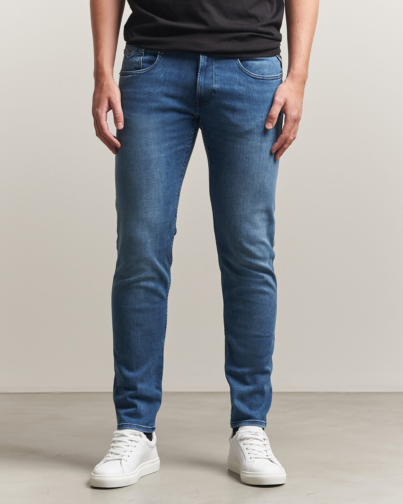 Herr | Jeans | Replay | Anbass Powerstretch Jeans Medium Blue