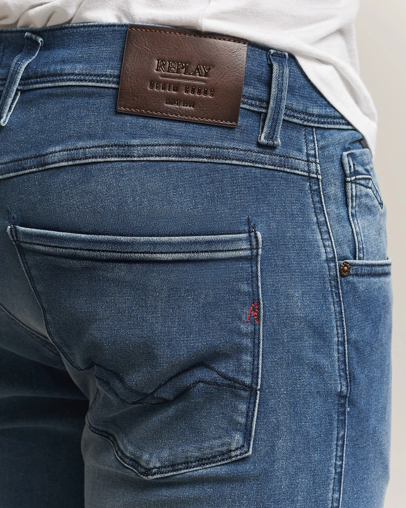 Herr | Jeans | Replay | Anbass Hyperflex Jeans Dark Blue
