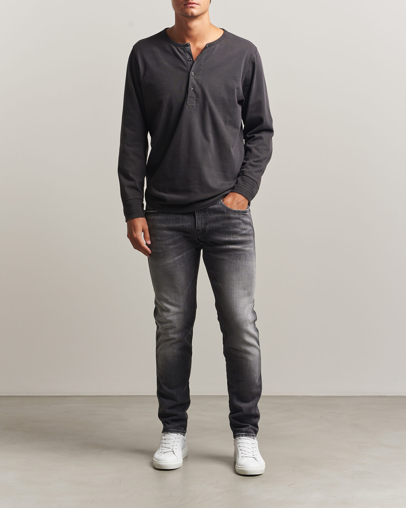 Herr | Jeans | Replay | Anbass 5 Years Wash Jeans Dark Grey