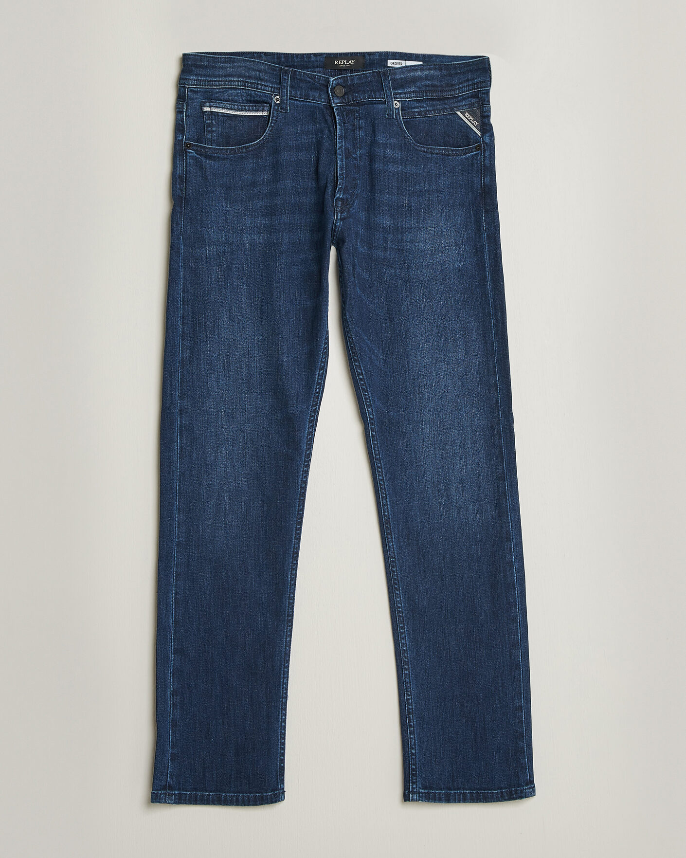 Herr | Jeans | Replay | Grover Powerstretch Jeans Dark Blue