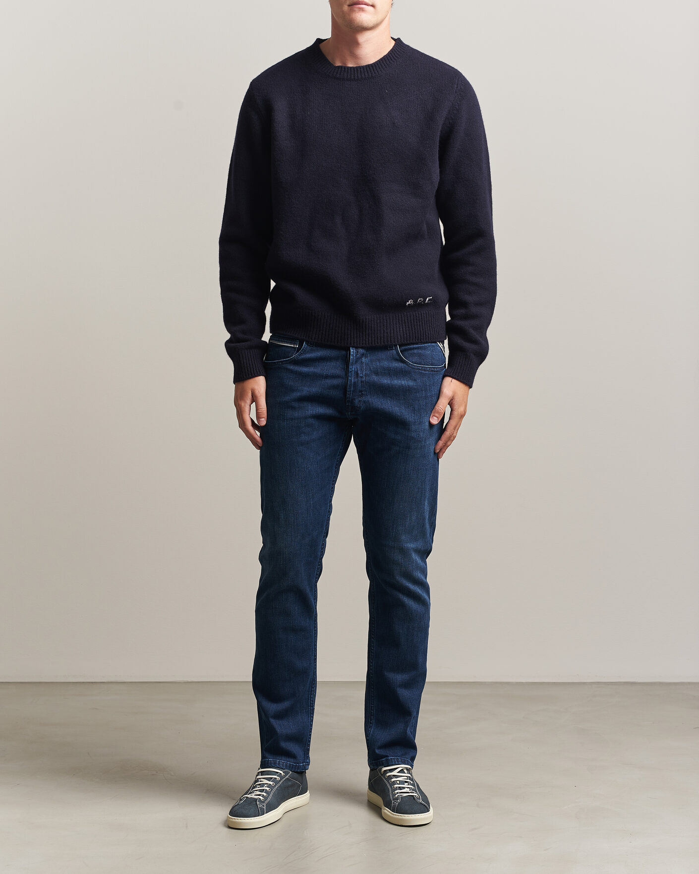 Herr | Jeans | Replay | Grover Powerstretch Jeans Dark Blue