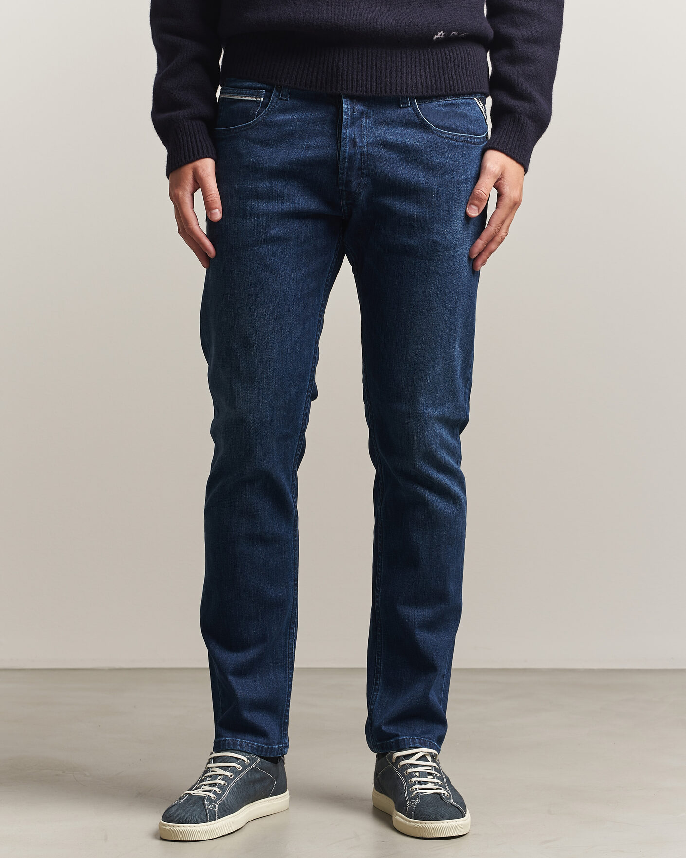 Herr | Jeans | Replay | Grover Powerstretch Jeans Dark Blue
