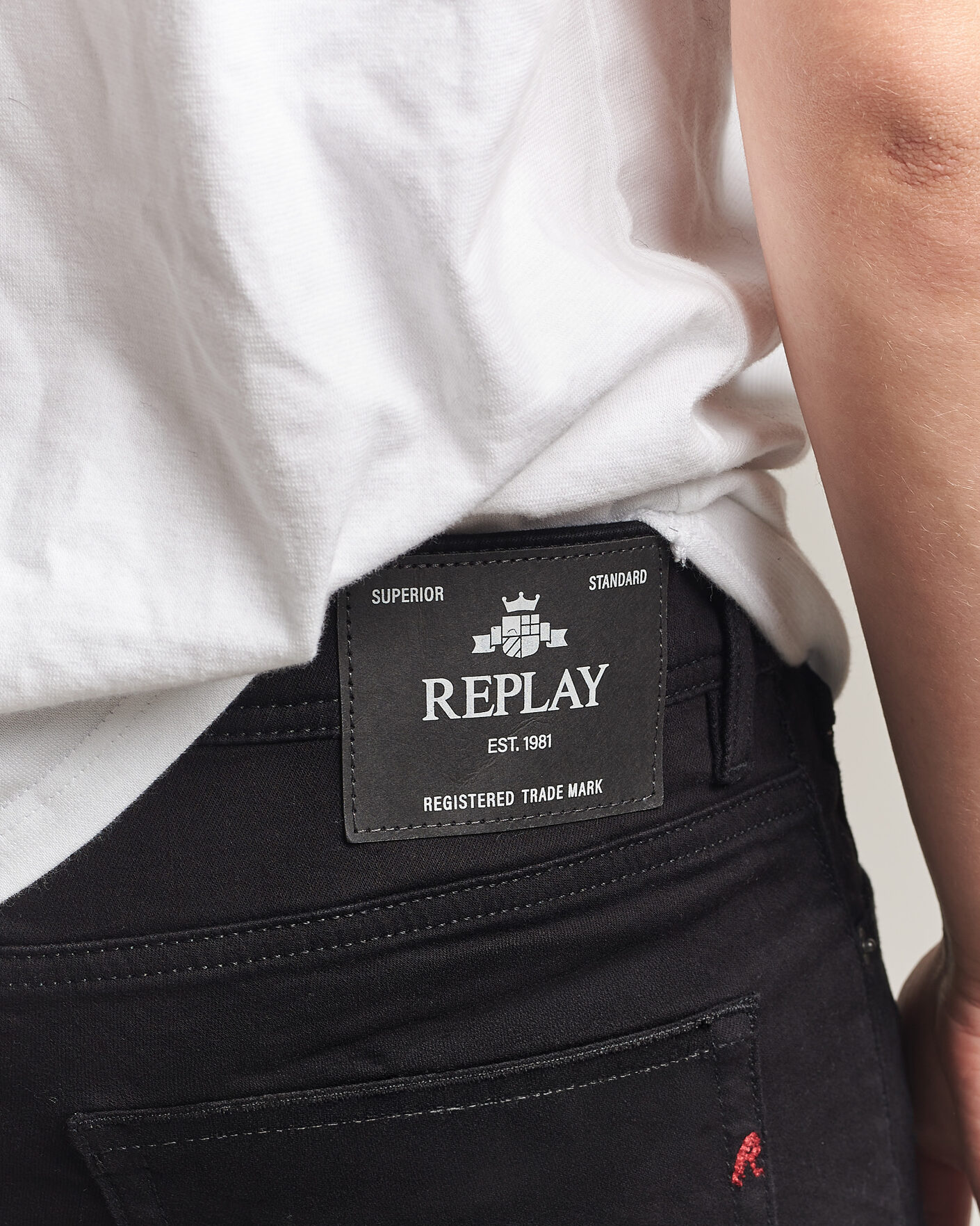 Herr | Jeans | Replay | Grover Powerstretch Jeans Stay Black