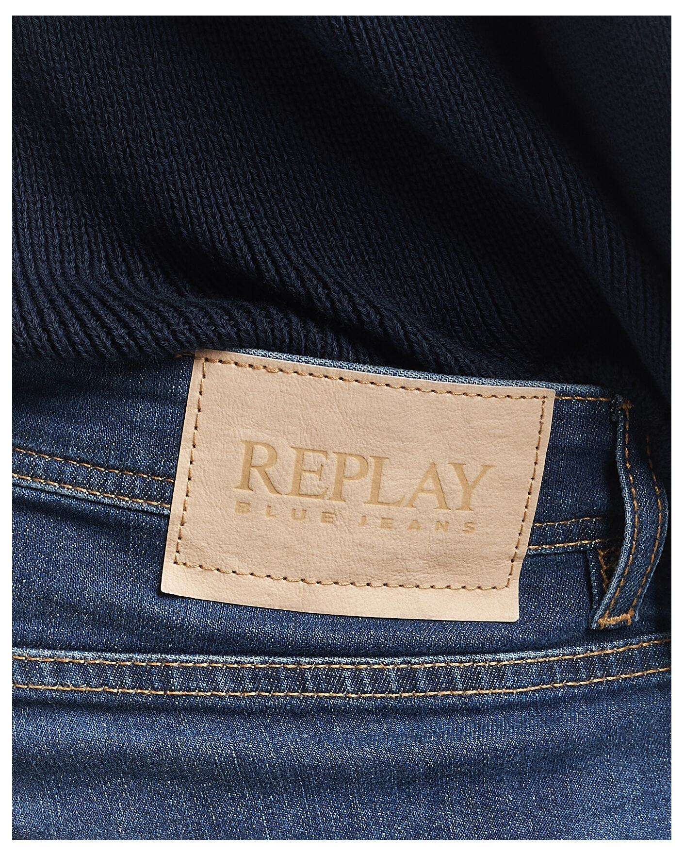 Herr | Jeans | Replay | Grover Super Stretch DNA Jeans Dark Blue