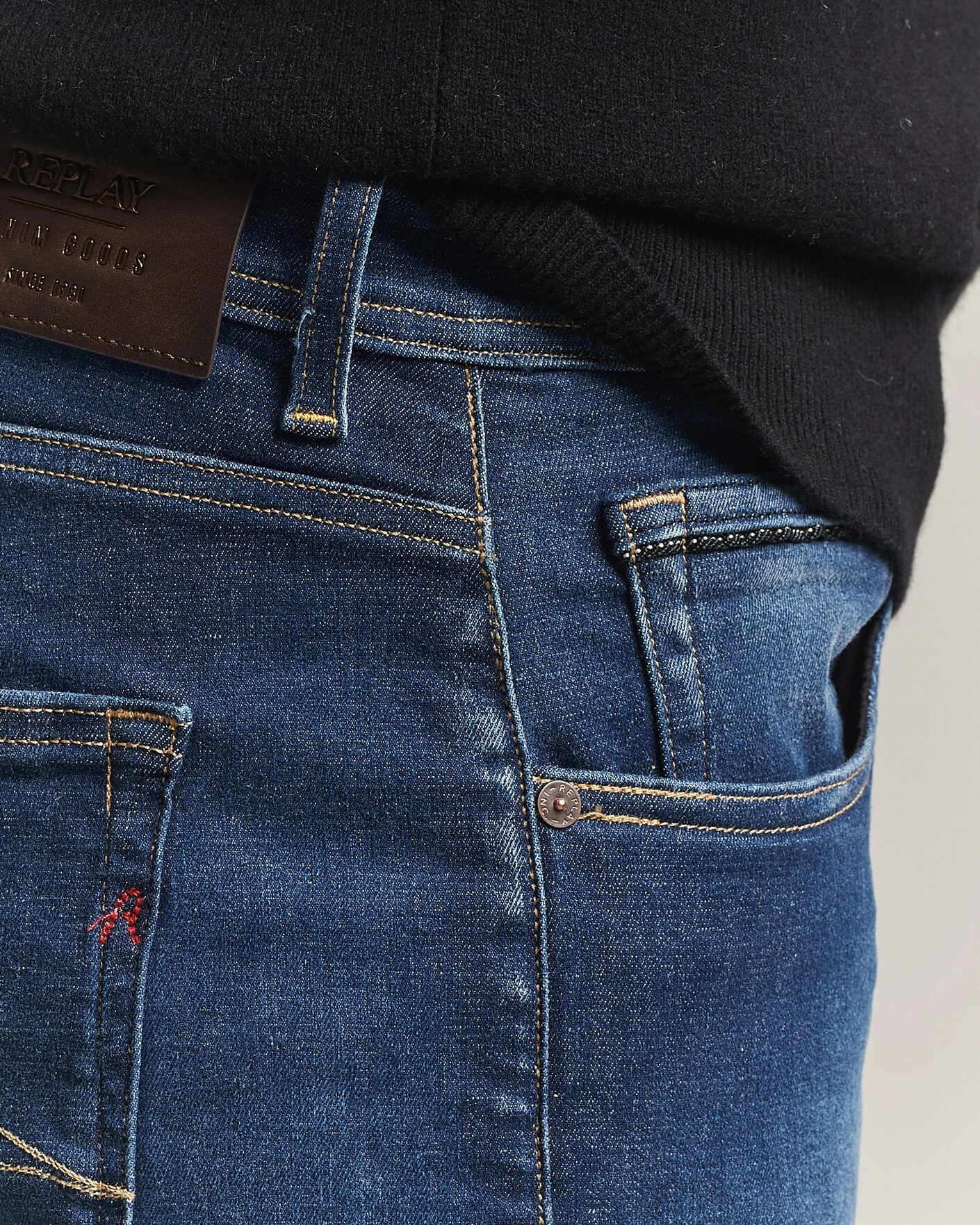 Herr | Jeans | Replay | Grover Hyperflex Jeans Dark Blue