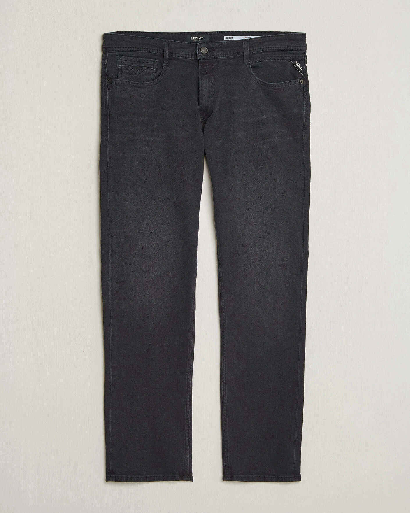 Herr | Jeans | Replay | Rocco Comfort Fit Powerstretch Jeans Washed Black