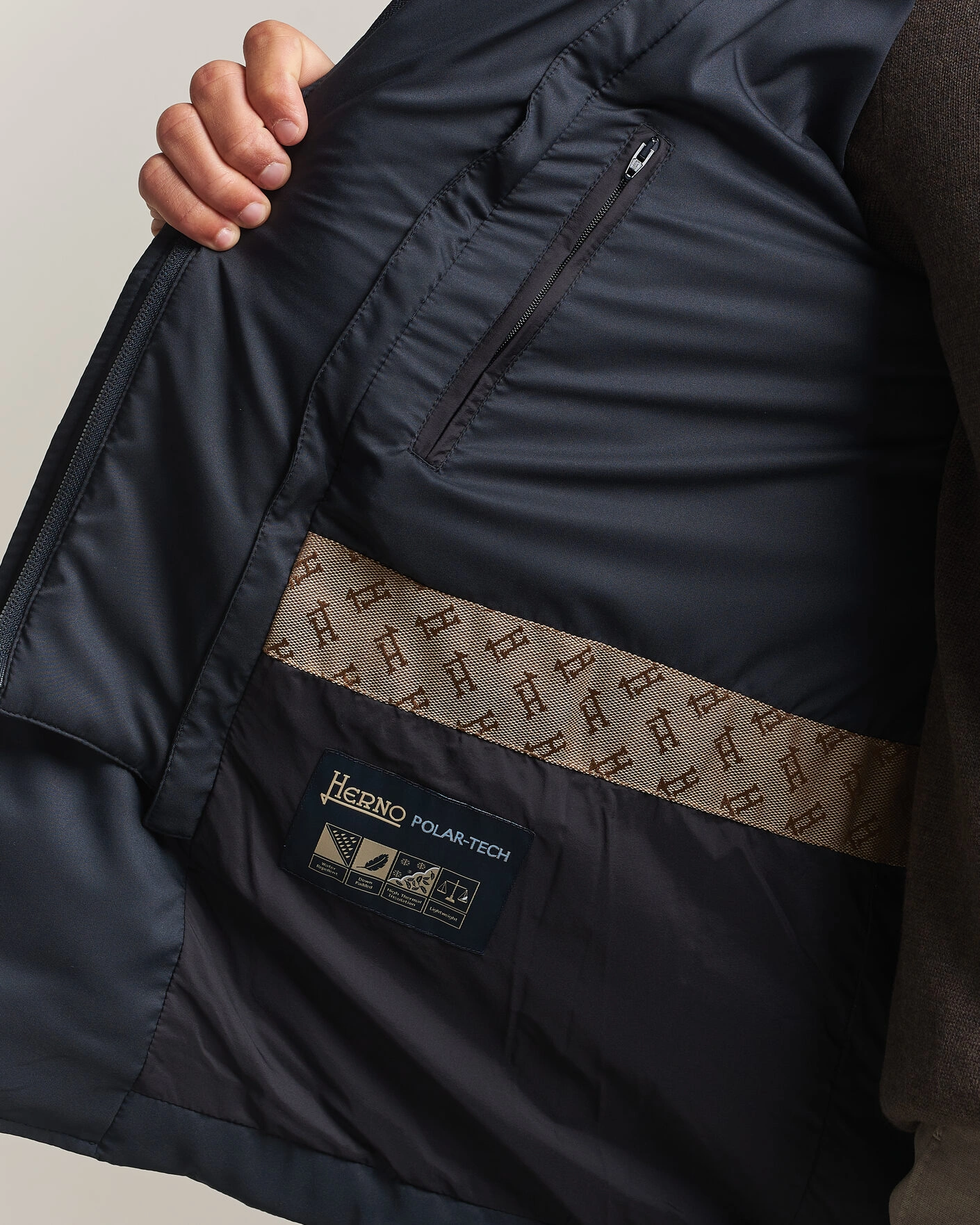 Herr | Jackor | Herno | Nylon Down Blazer Navy