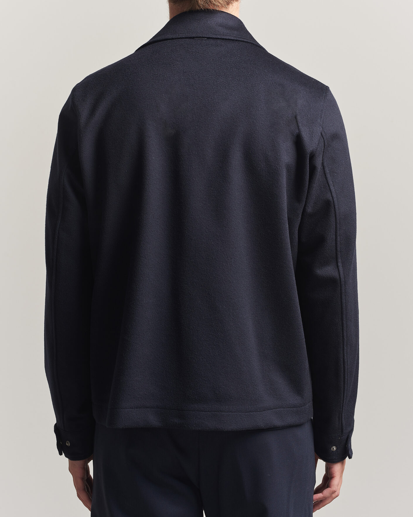 Herr | Jackor | Herno | Cashmere Overshirt Navy