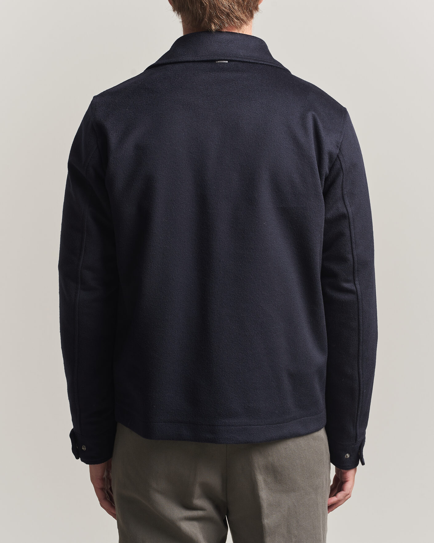 Herr | Jackor | Herno | Cashmere Overshirt Navy