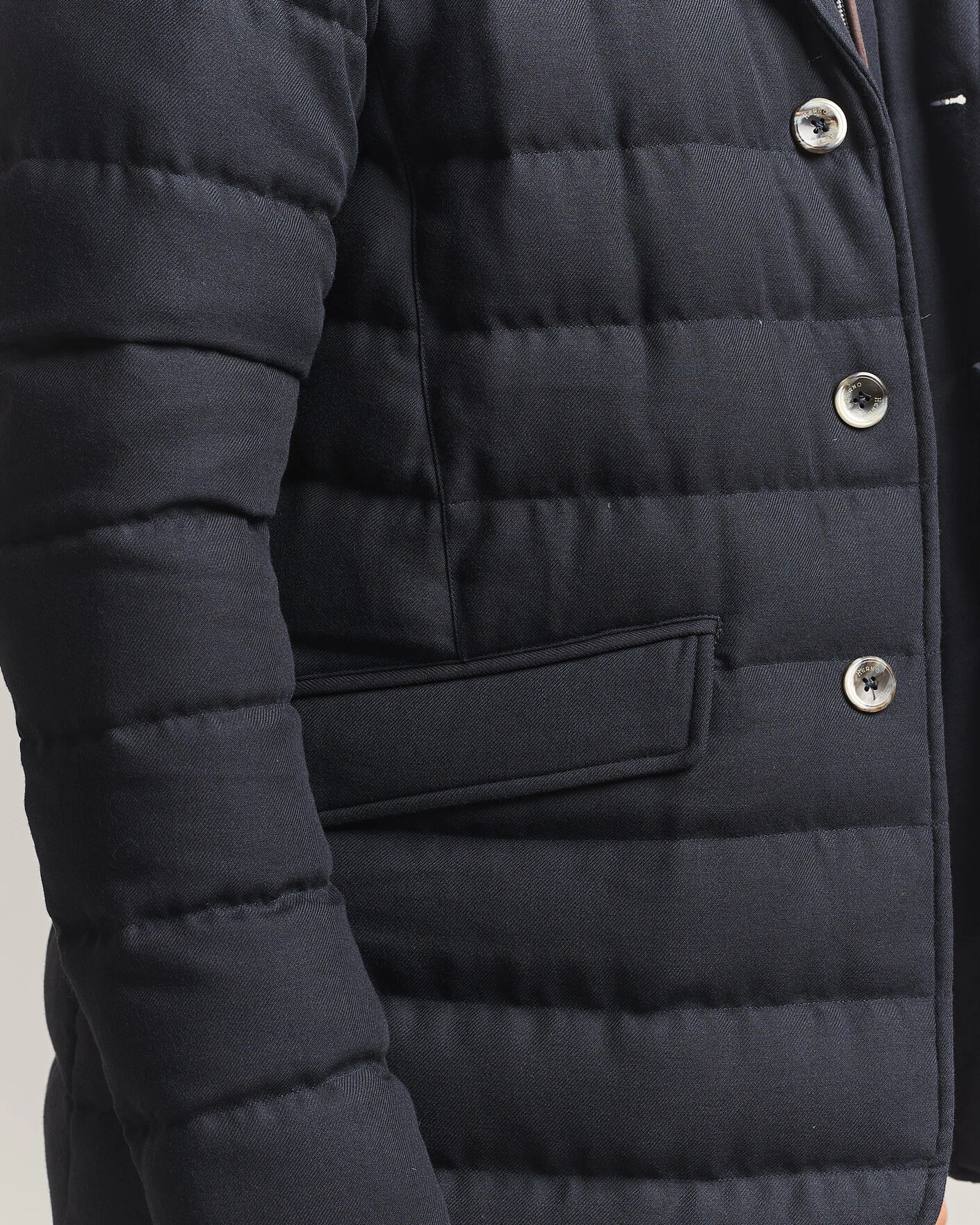 Herr | Jackor | Herno | Flannel Down Blazer Navy