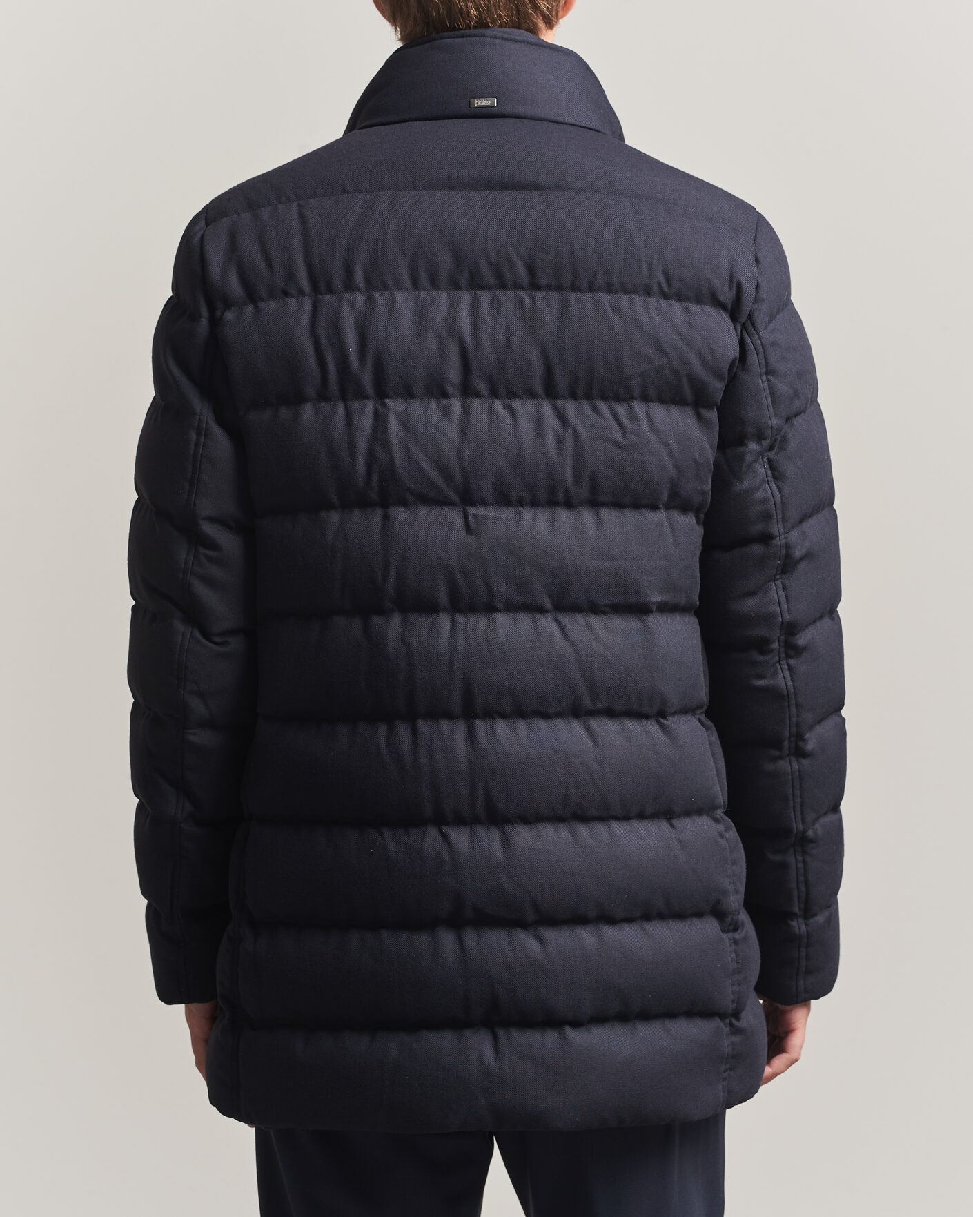 Herr | Jackor | Herno | Flannel Down Coat Navy
