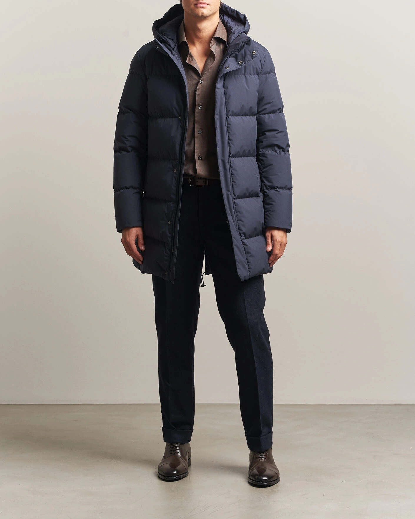 Herr | Jackor | Herno | Waterproof Down Parka Navy