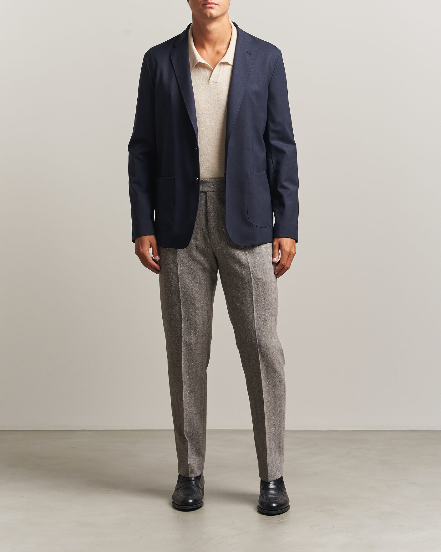 Herr | Kavajer | Herno | Wool Blazer Navy