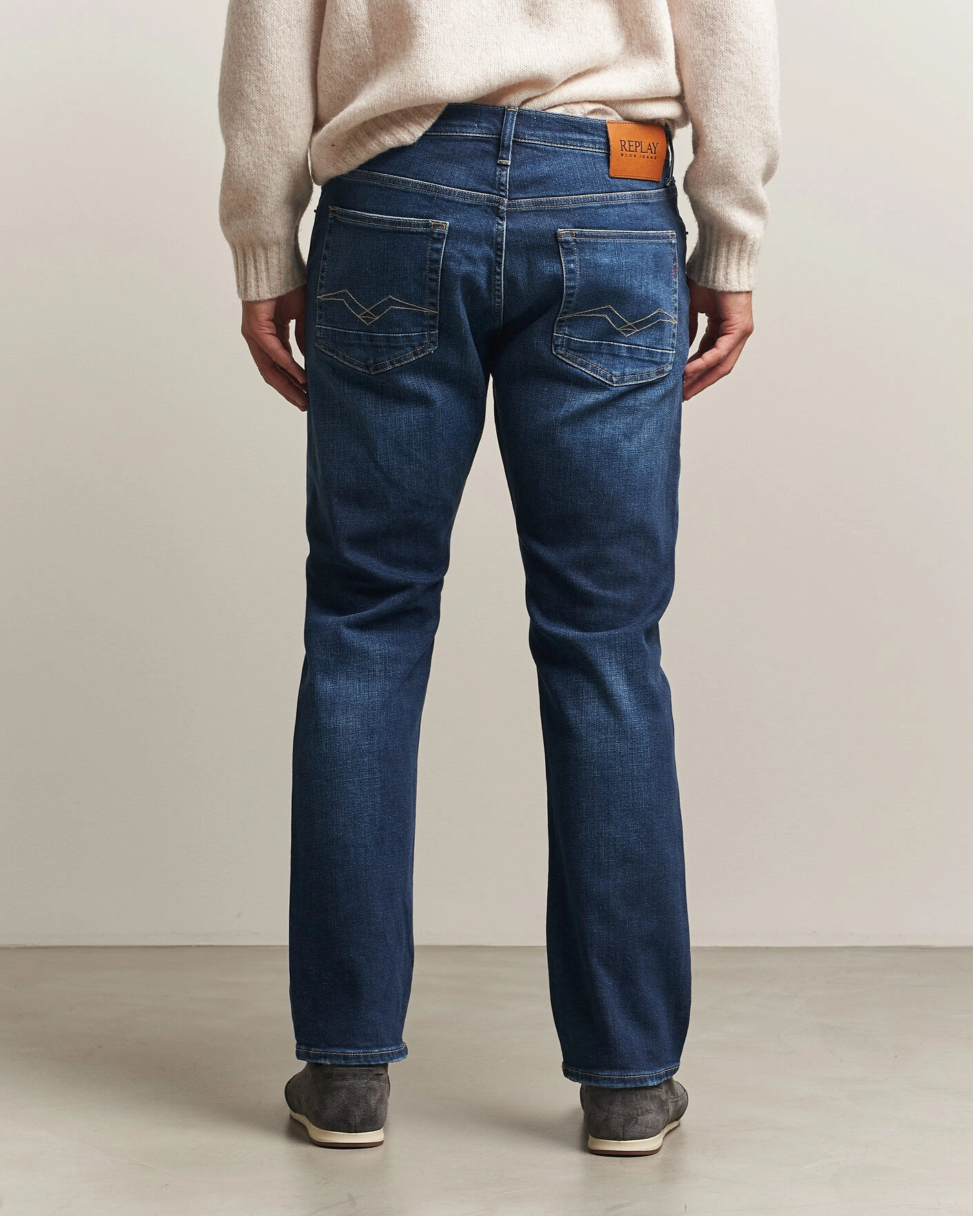 Herr | Jeans | Replay | Aideen Straight Fit Jeans Dark Blue