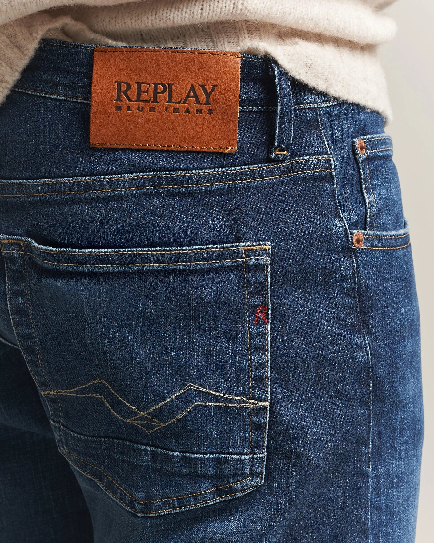 Herr | Jeans | Replay | Aideen Straight Fit Jeans Dark Blue