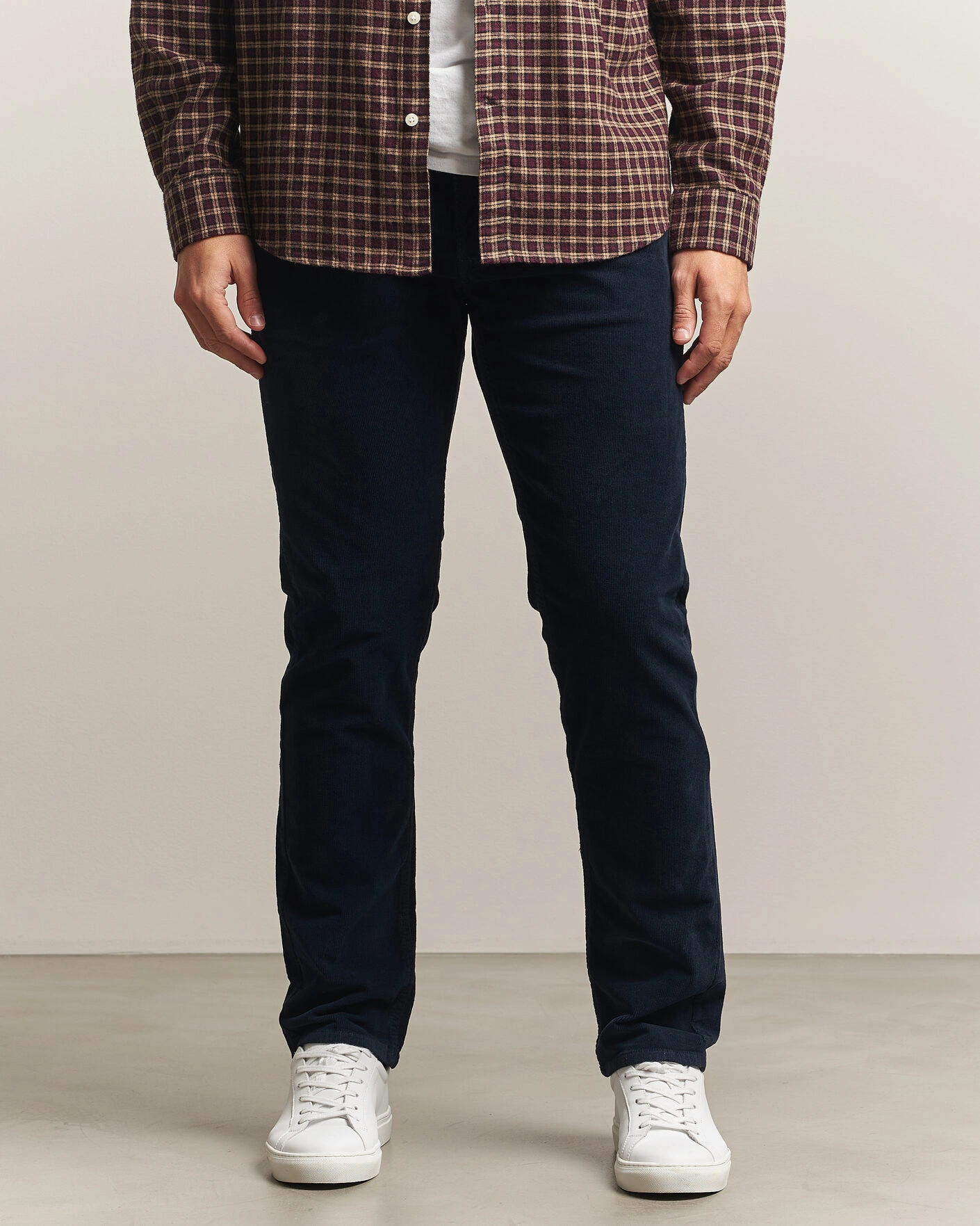 Herr | Byxor | Replay | Grover Corduroy 5-Pocket Pants Navy