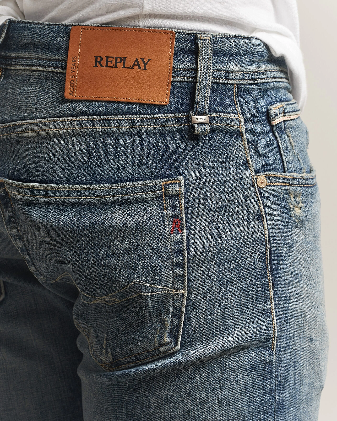 Herr | Jeans | Replay | Grover 5 Years Wash Jeans Medium Blue