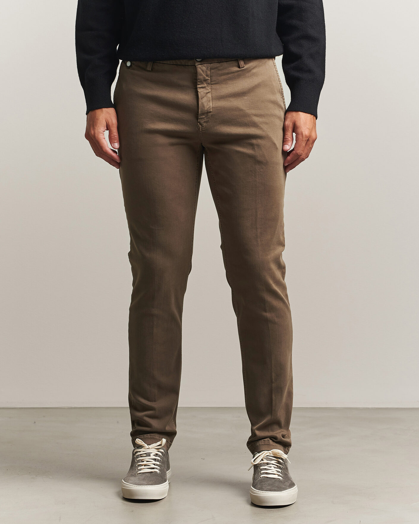 Herr | Byxor | Replay | Benni Hyperflex X-Lite Chinos Brown
