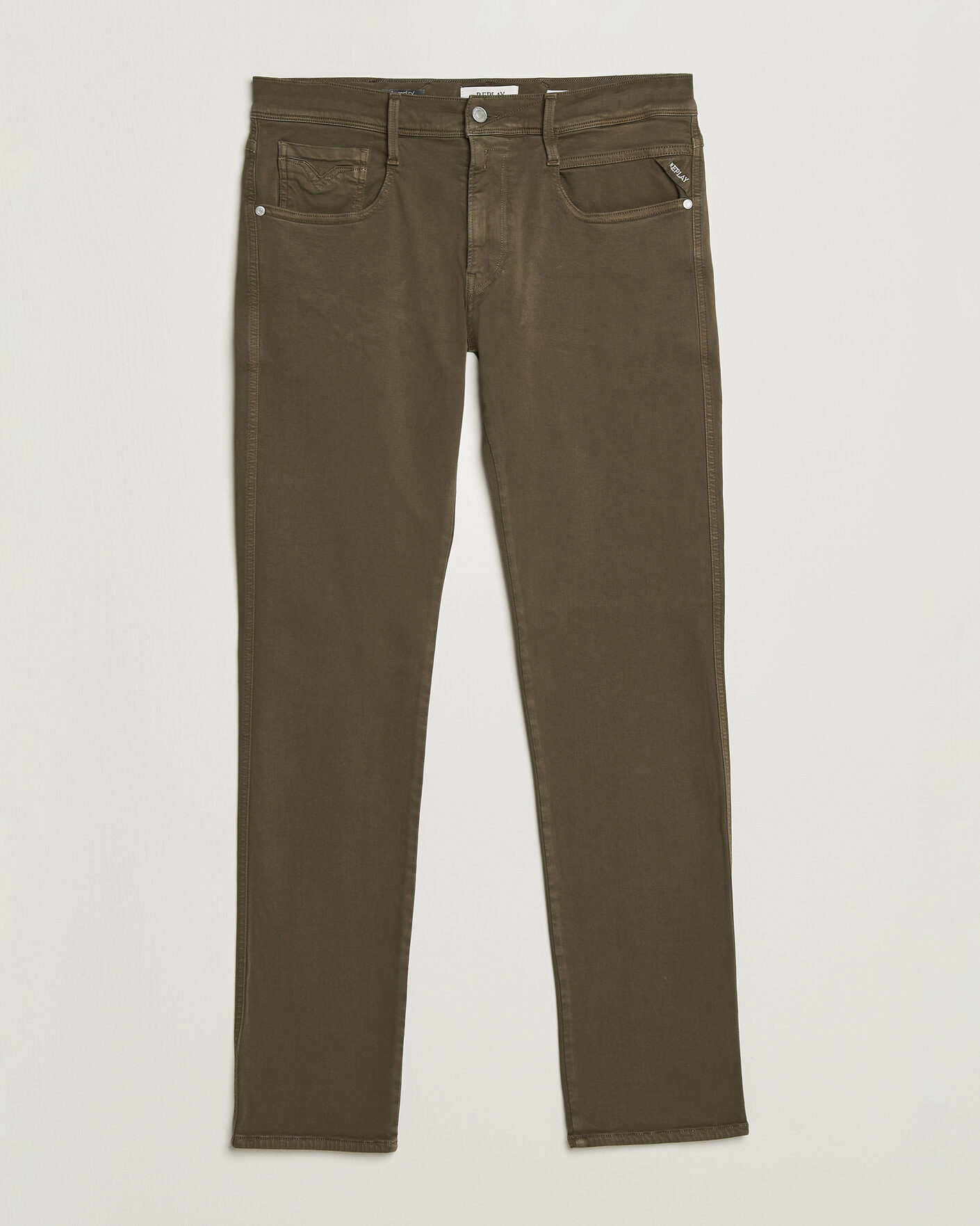 Herr | Byxor | Replay | Anbass Hyperflex 5-Pocket Pants Ivy Green