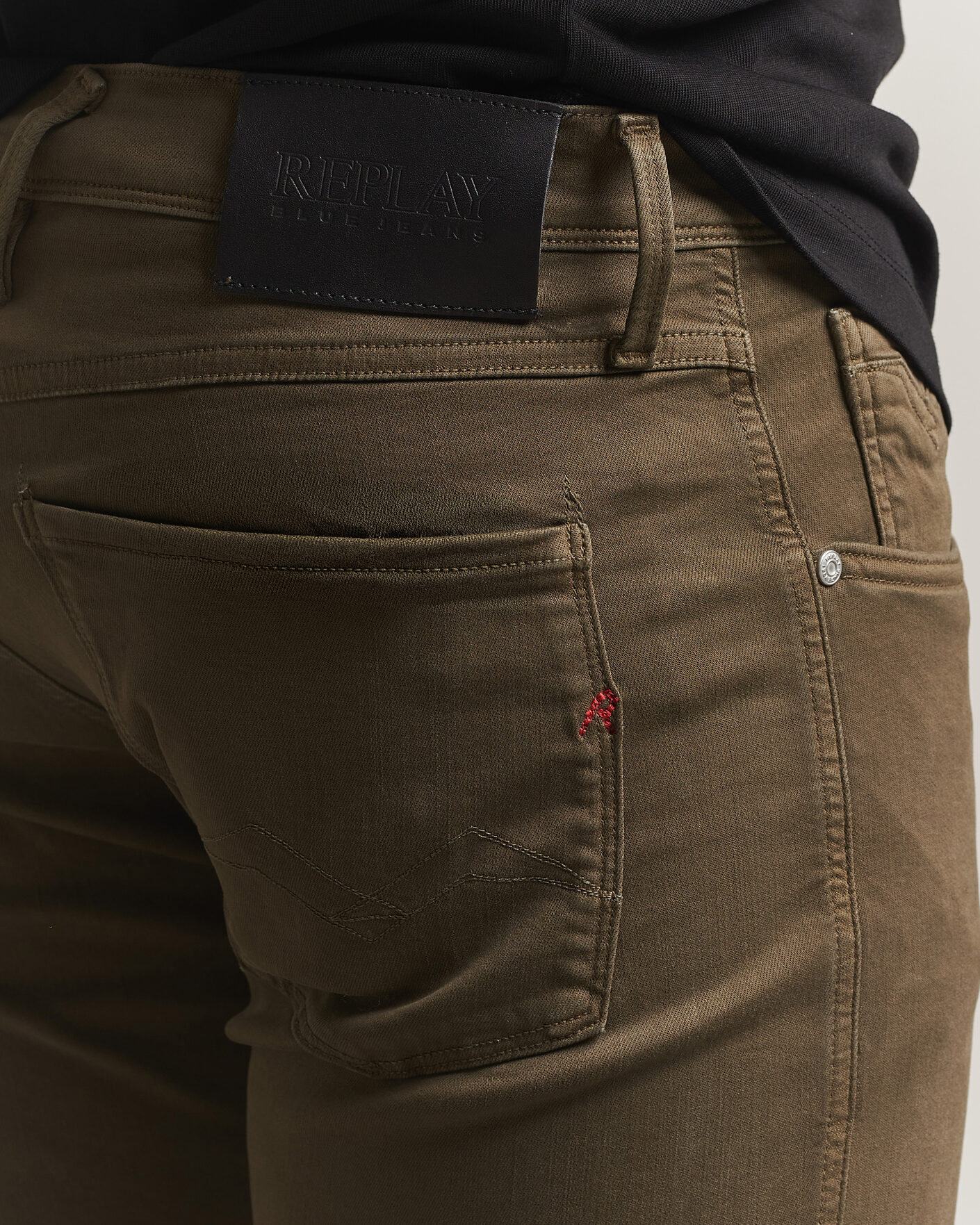 Herr | Byxor | Replay | Anbass Hyperflex 5-Pocket Pants Ivy Green