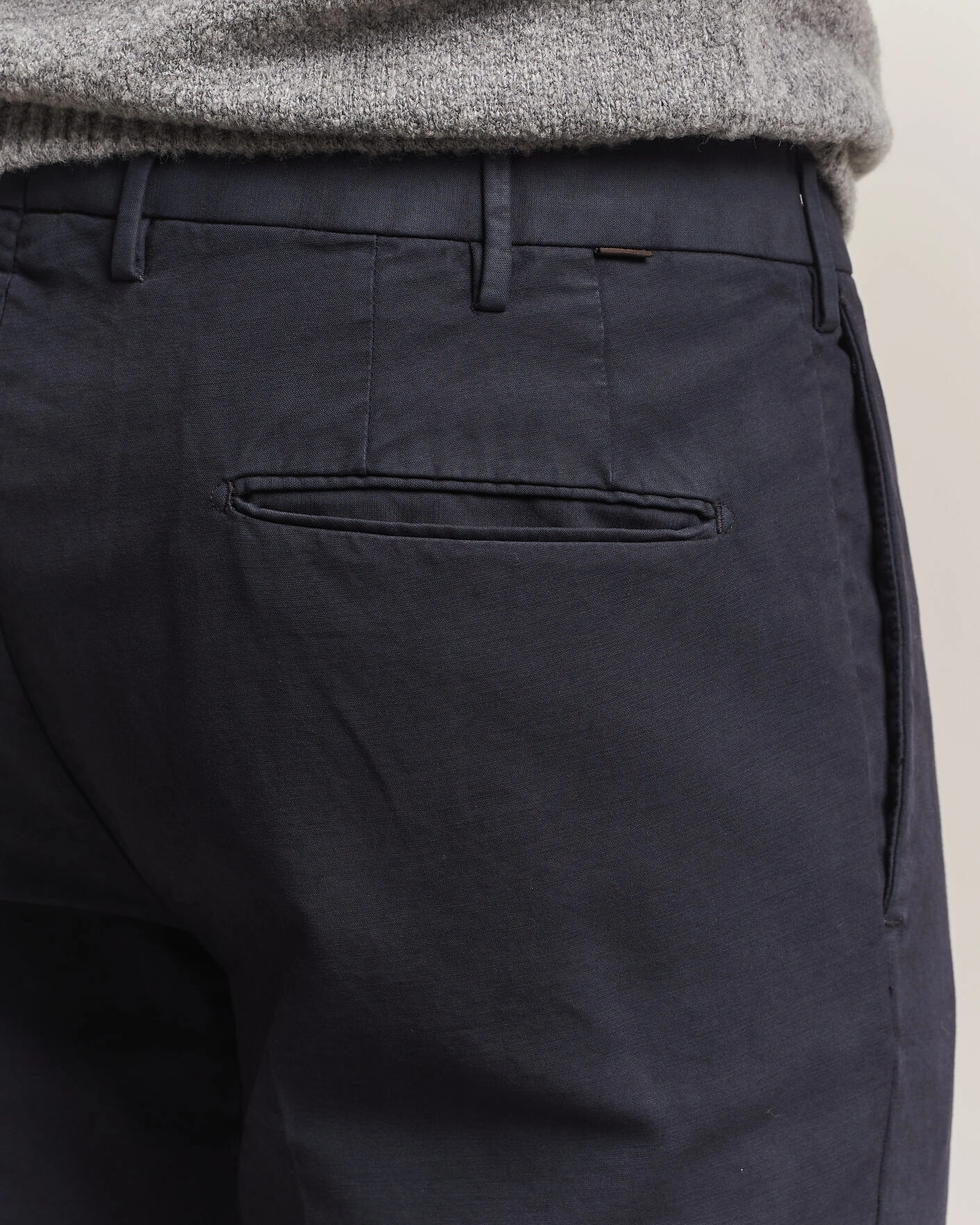 Herr | Byxor | Incotex | Slim Fit Soft Cotton Stretch Chinos Navy