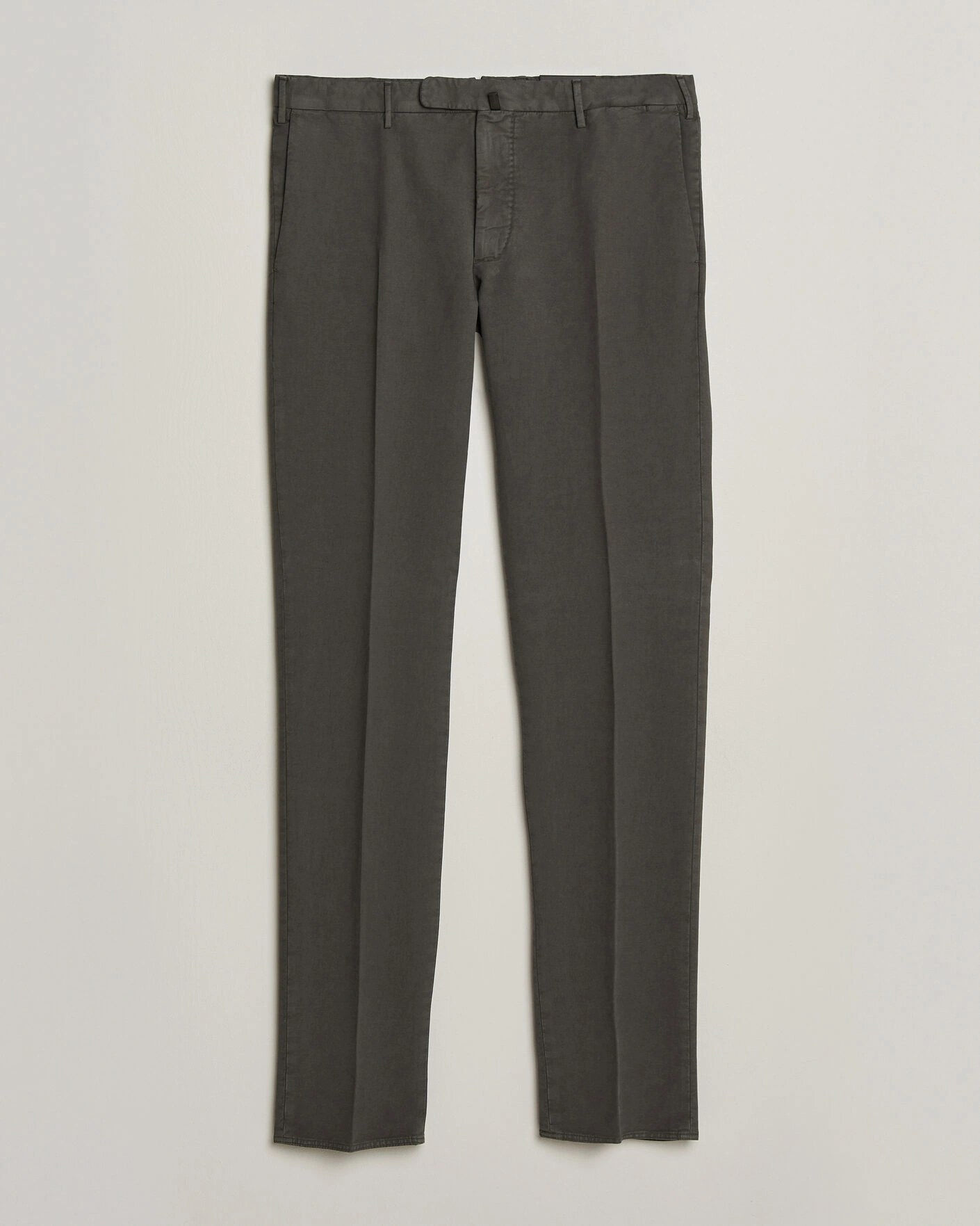 Herr | Byxor | Incotex | Slim Fit Soft Cotton Stretch Chinos Dark Grey