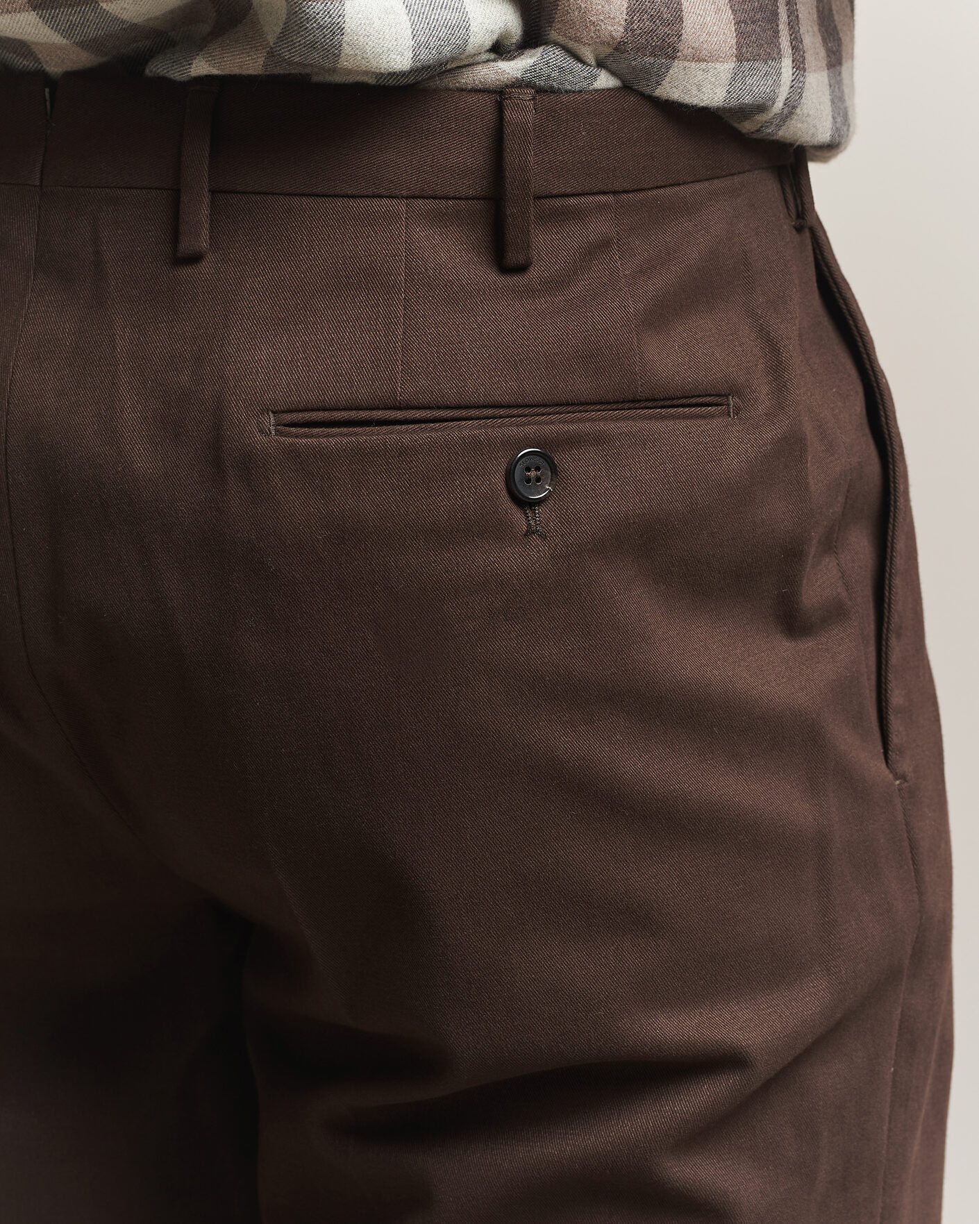 Herr | Byxor | Incotex | Regular Fit Cotton/Cashmere Trousers Military