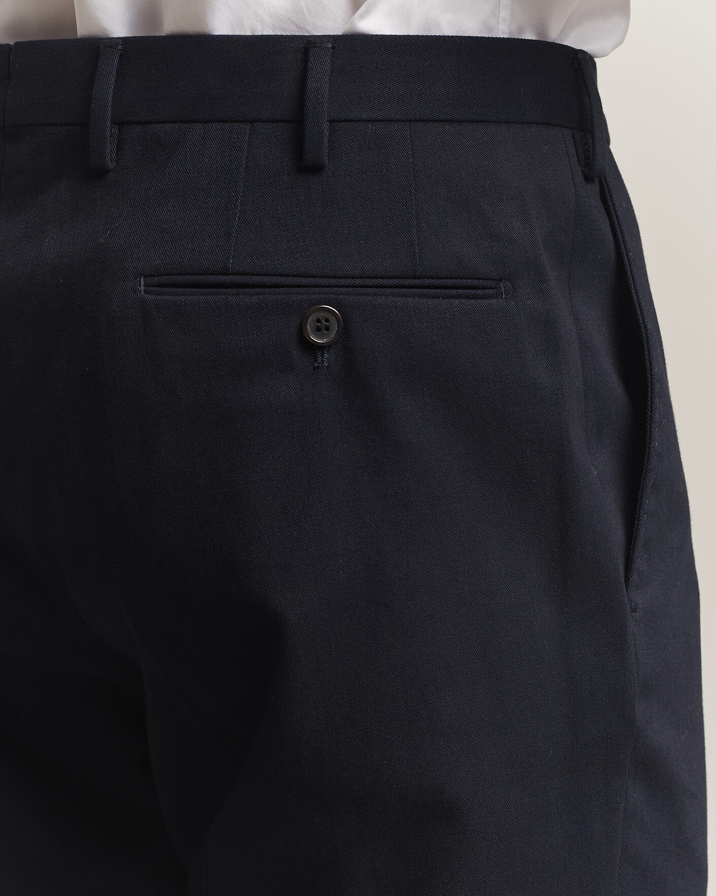 Herr | Byxor | Incotex | Regular Fit Cotton/Cashmere Trousers Navy